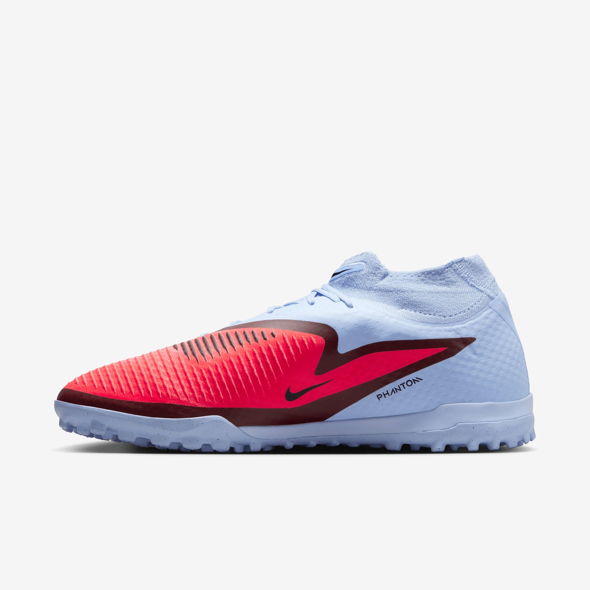 Nike Phantom 6 High Academy Turf Soccer Shoes - Royal Tint/Bright Crimson