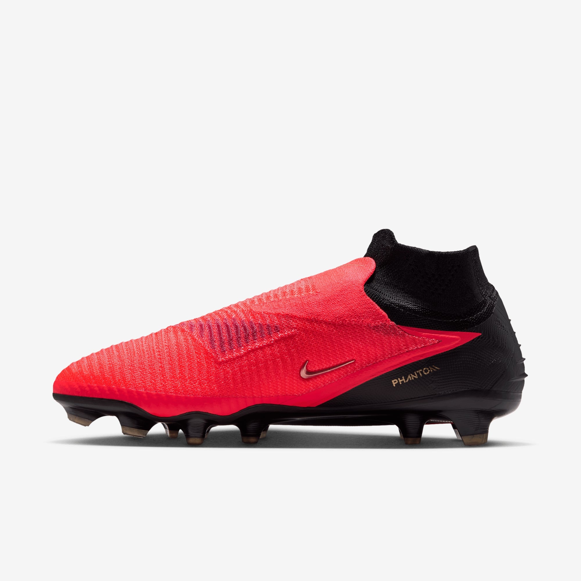 Nike Phantom 6 High Elite Firm-Ground Soccer Cleats - Bright Crimson/Blur-Black