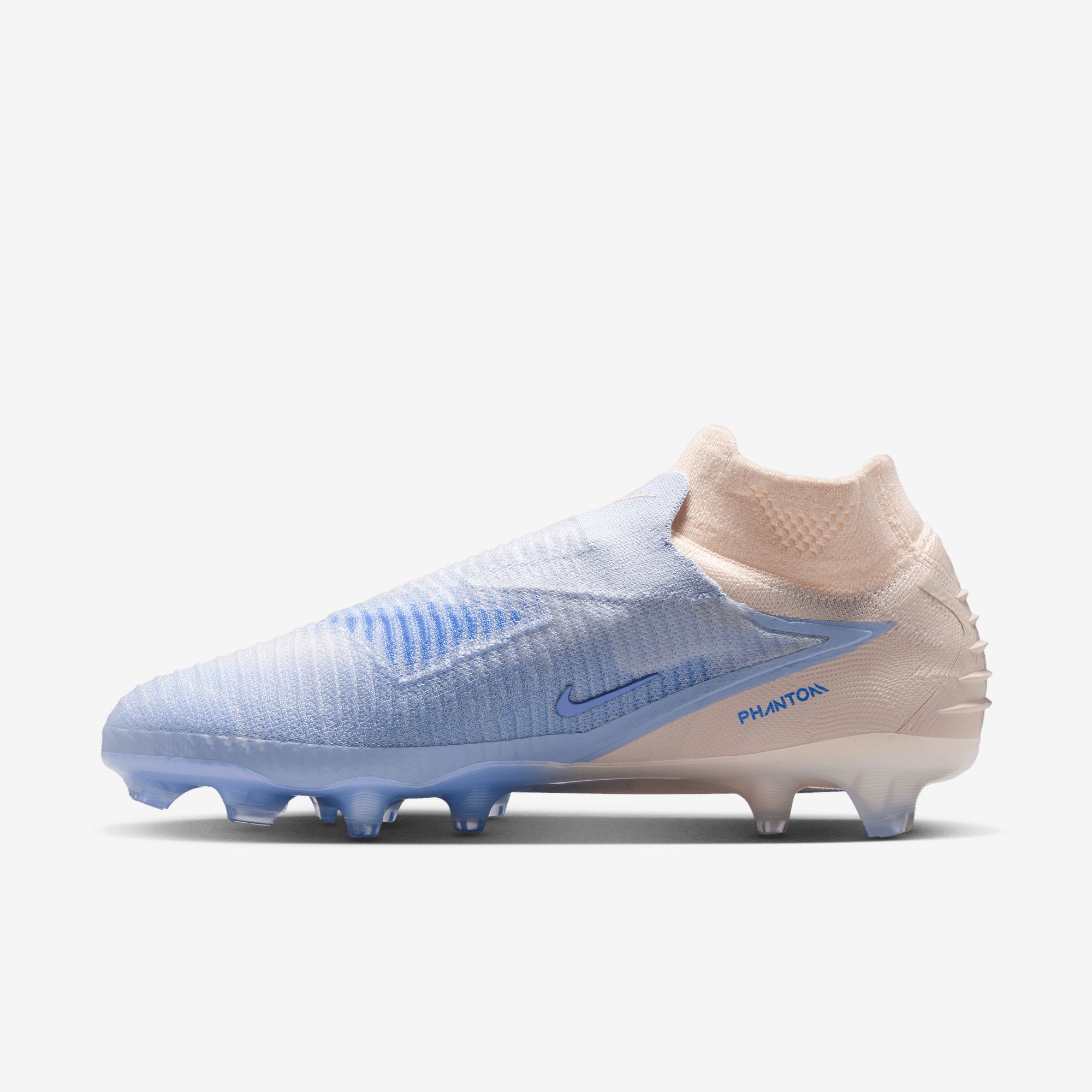 Nike Phantom 6 High Elite LV8 Firm-Ground Soccer Cleats - Ghost/Ghost-Guava Ice