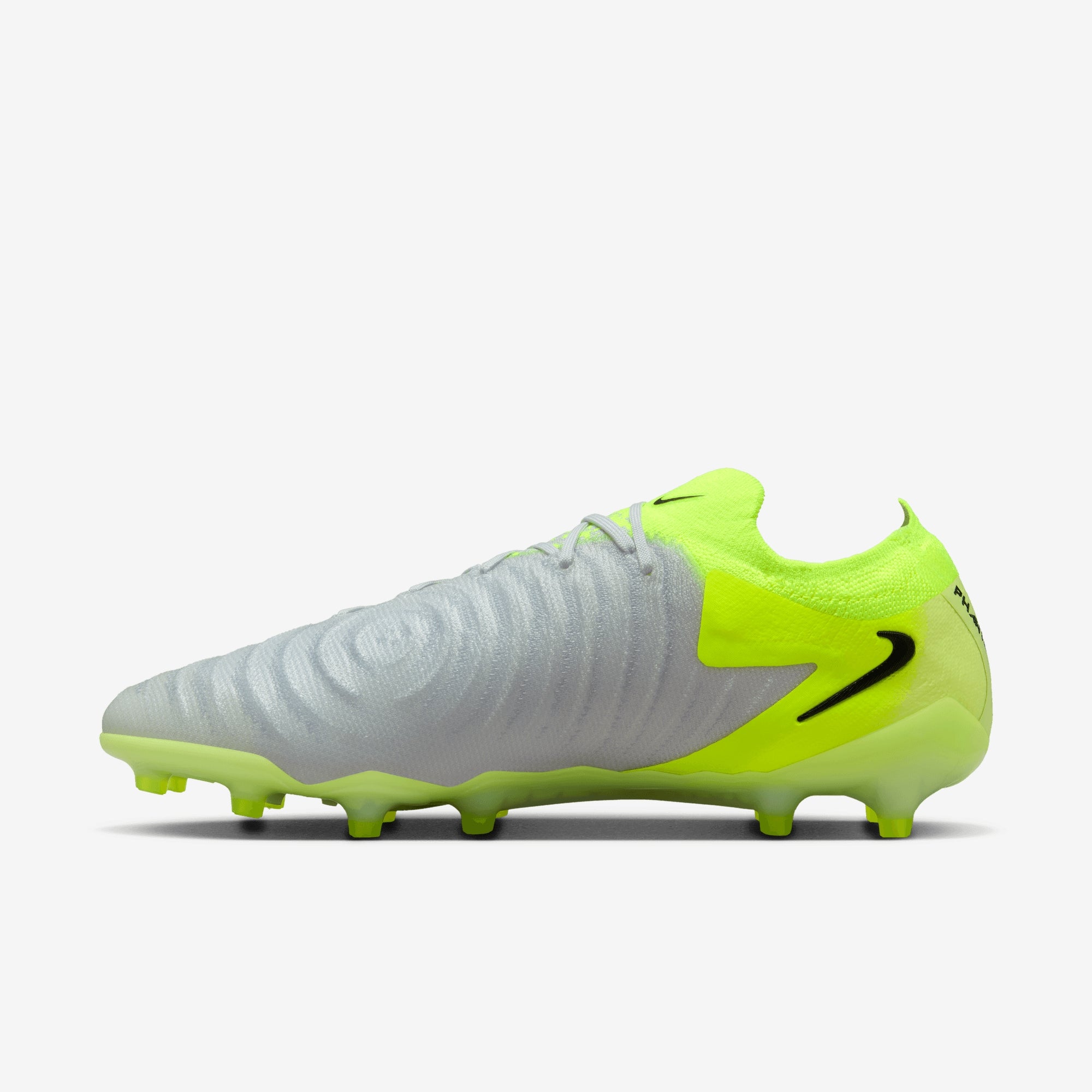 Nike Phantom GX 2 Elite AG Low-Top Soccer Cleats - Metallic Silver/Black-Volt