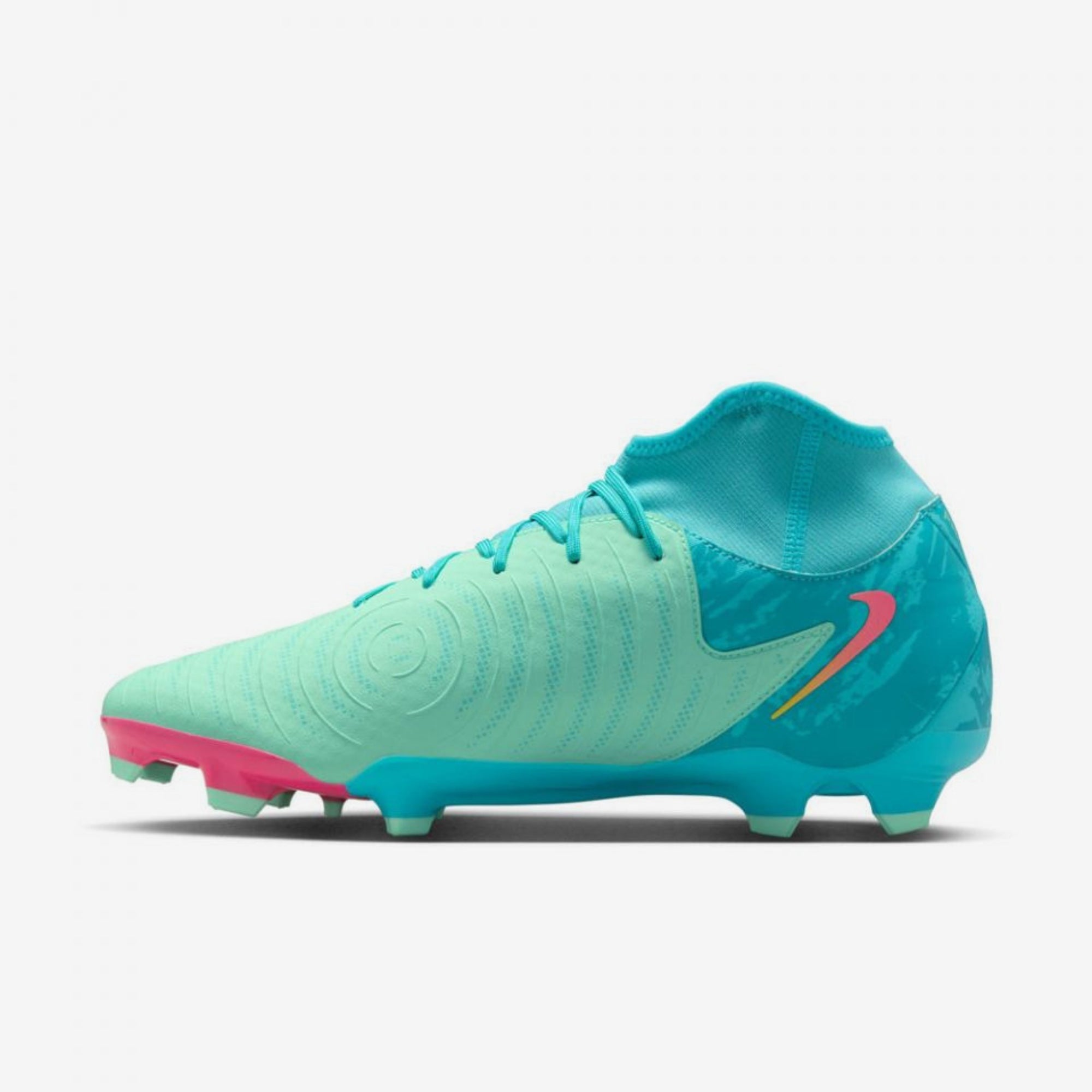 Nike Phantom Luna 2 Academy LV8 Multi-Ground High-Top Soccer Cleats - Green Glow/Black
