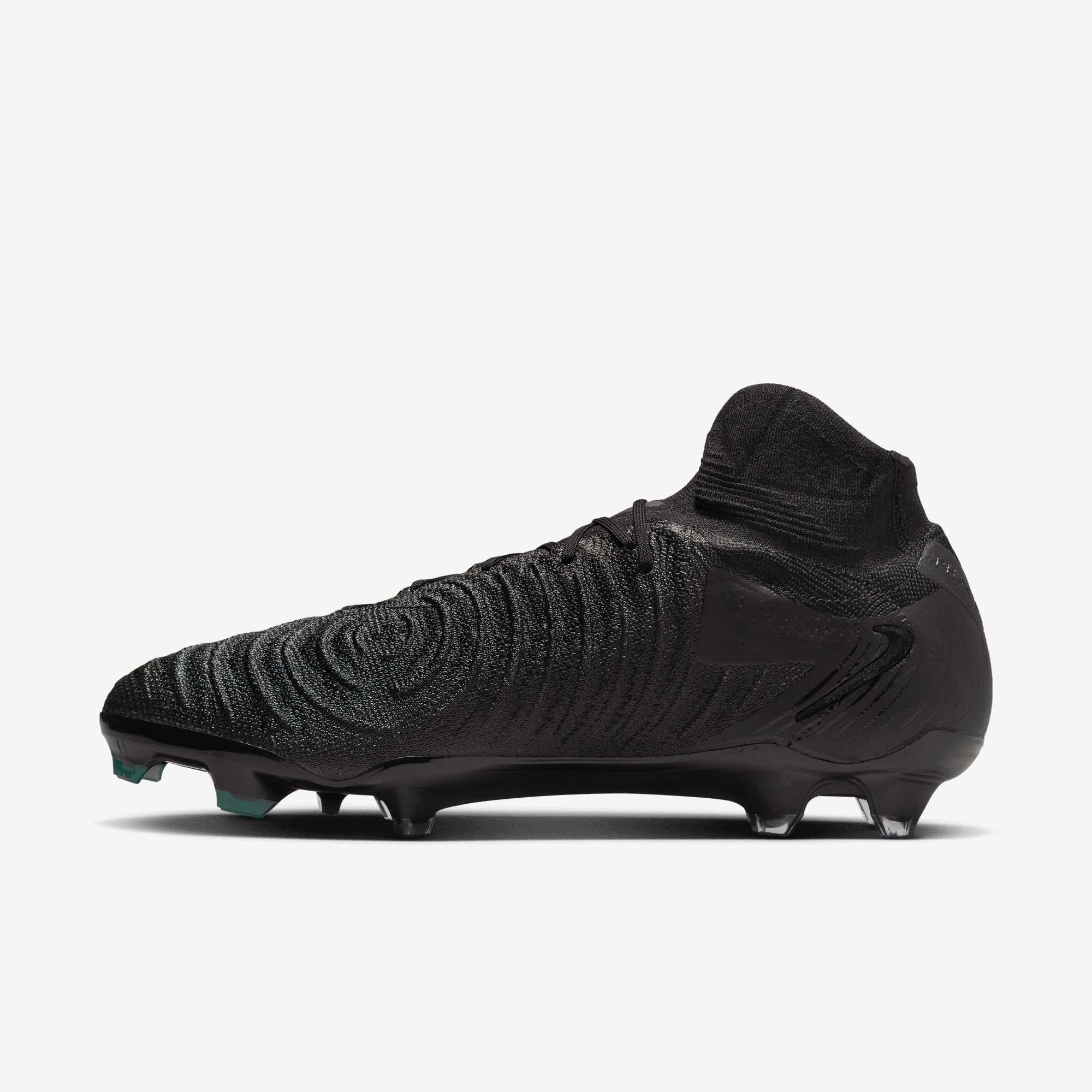 Nike Phantom Luna 2 Elite FG High-Top Soccer Cleats - Black/Black-Deep Jungle