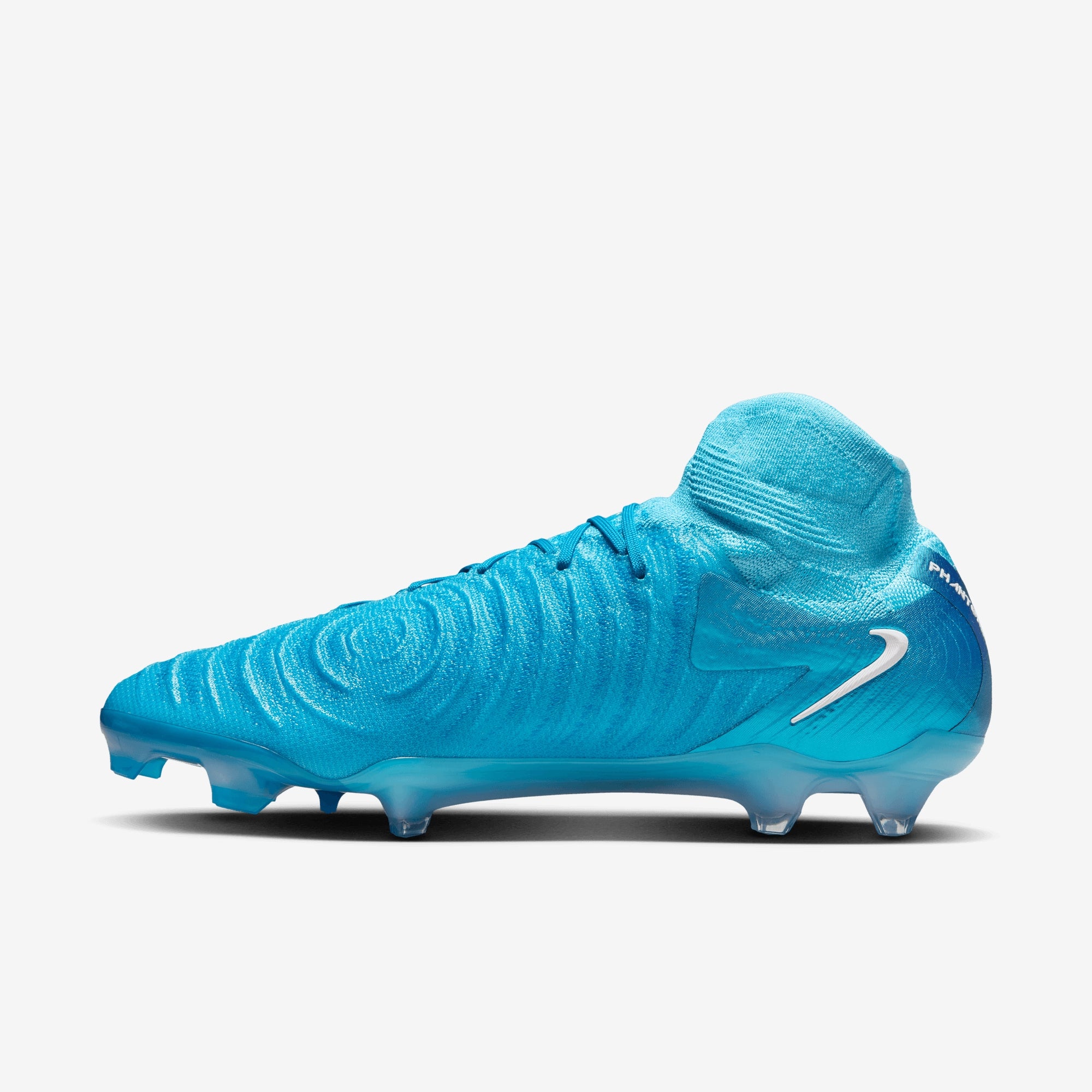 Nike Phantom Luna 2 Elite FG High-Top Soccer Cleats - Blue Fury/White