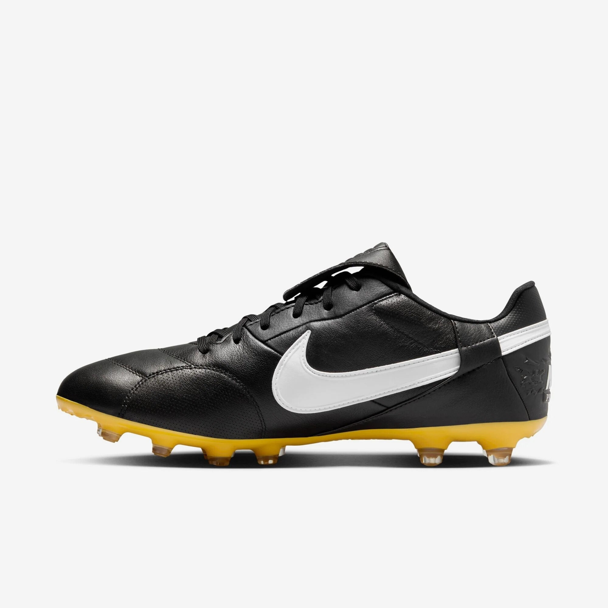 Nike Premier 3 Firm-Ground Low-Top Soccer Cleats - Black/White/Amarillo