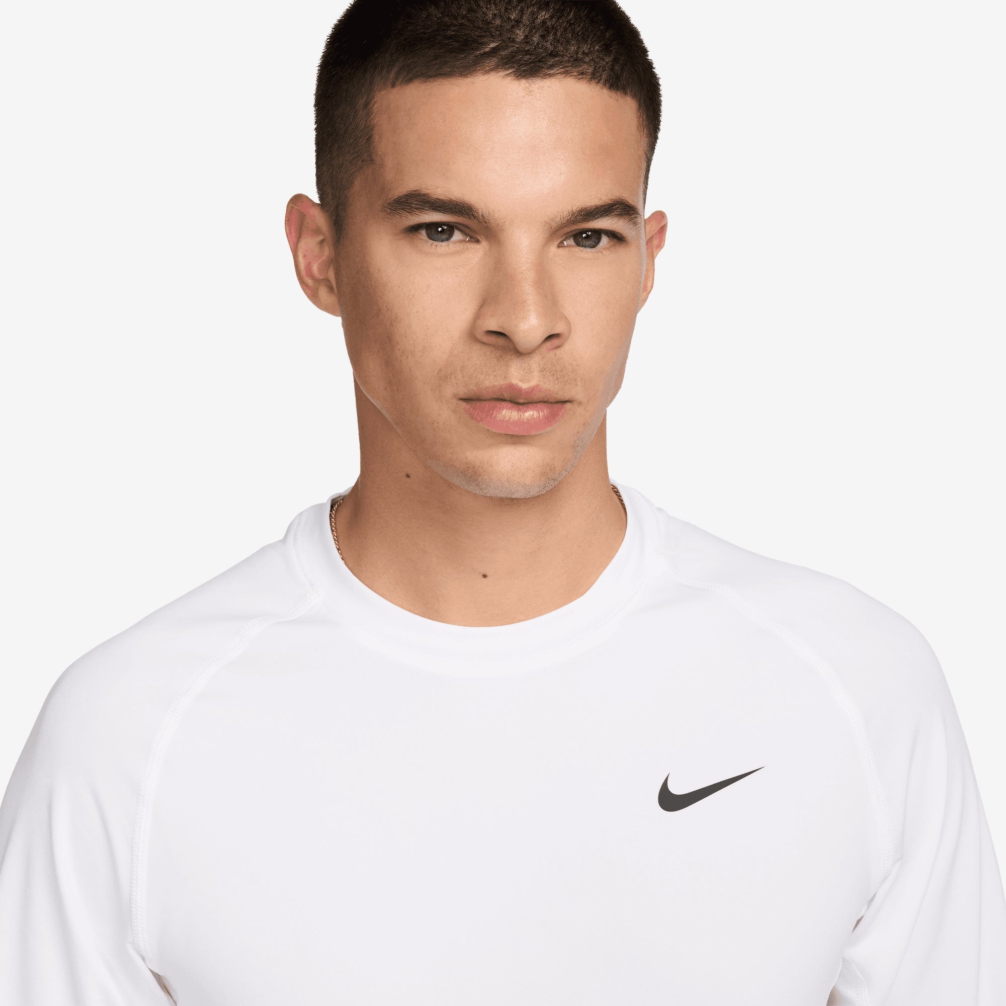 Nike Pro Men's Long-Sleeve Top - White/Black