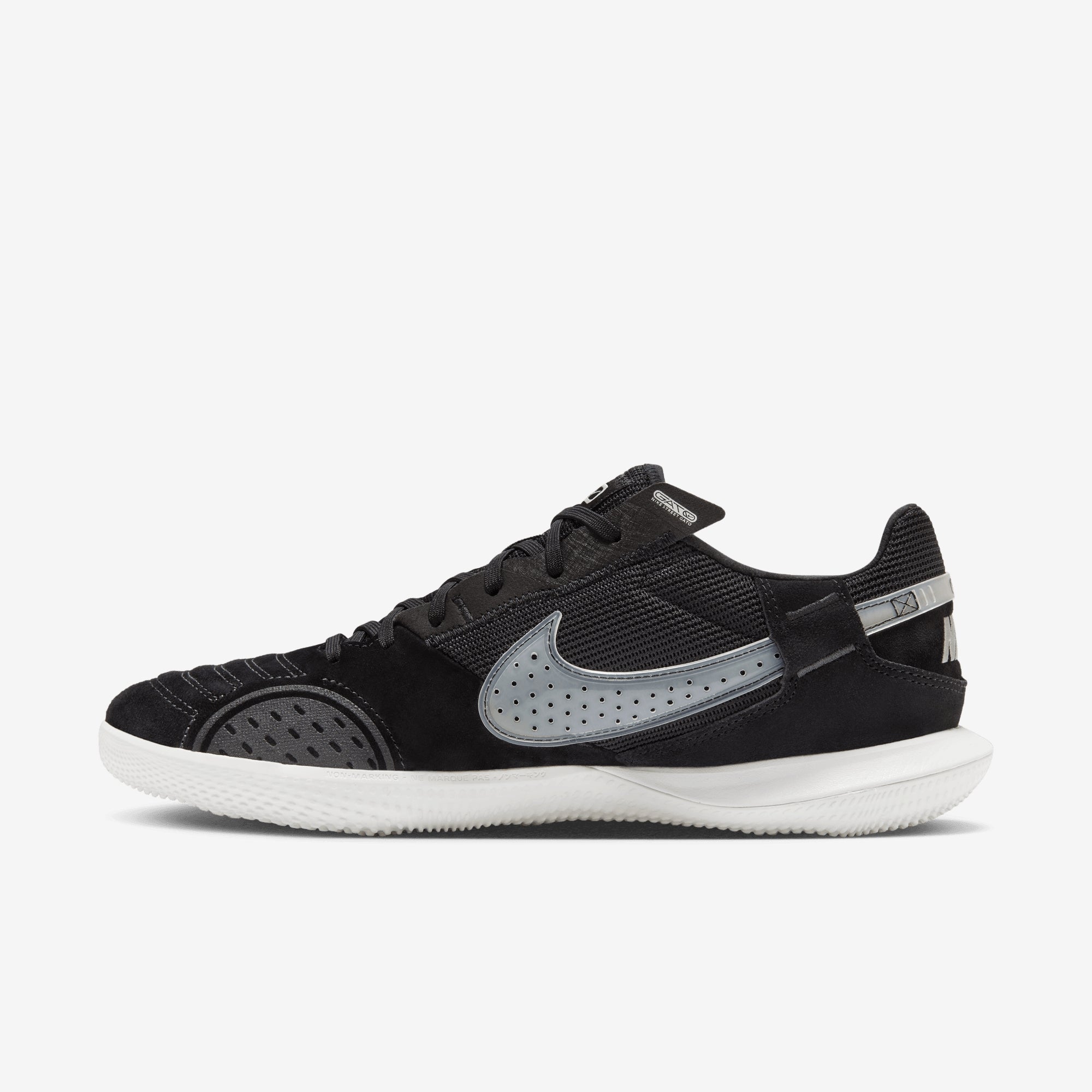 Nike Streetgato Low-Top Soccer Shoes - Black/Summit White-Off Noir