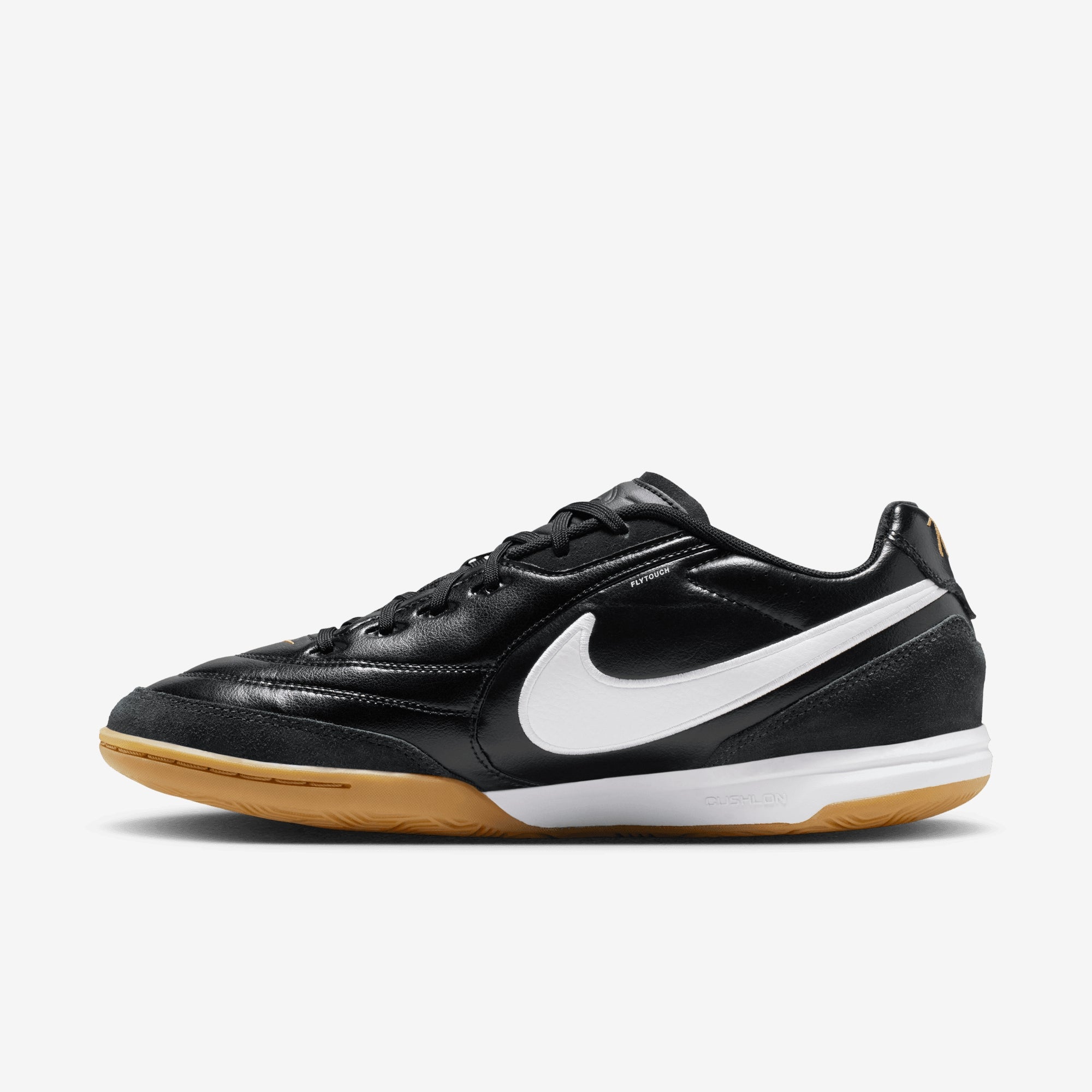 Nike Tiempo Streetgato Indoor/Court Low-Top Soccer Shoes - Black/White