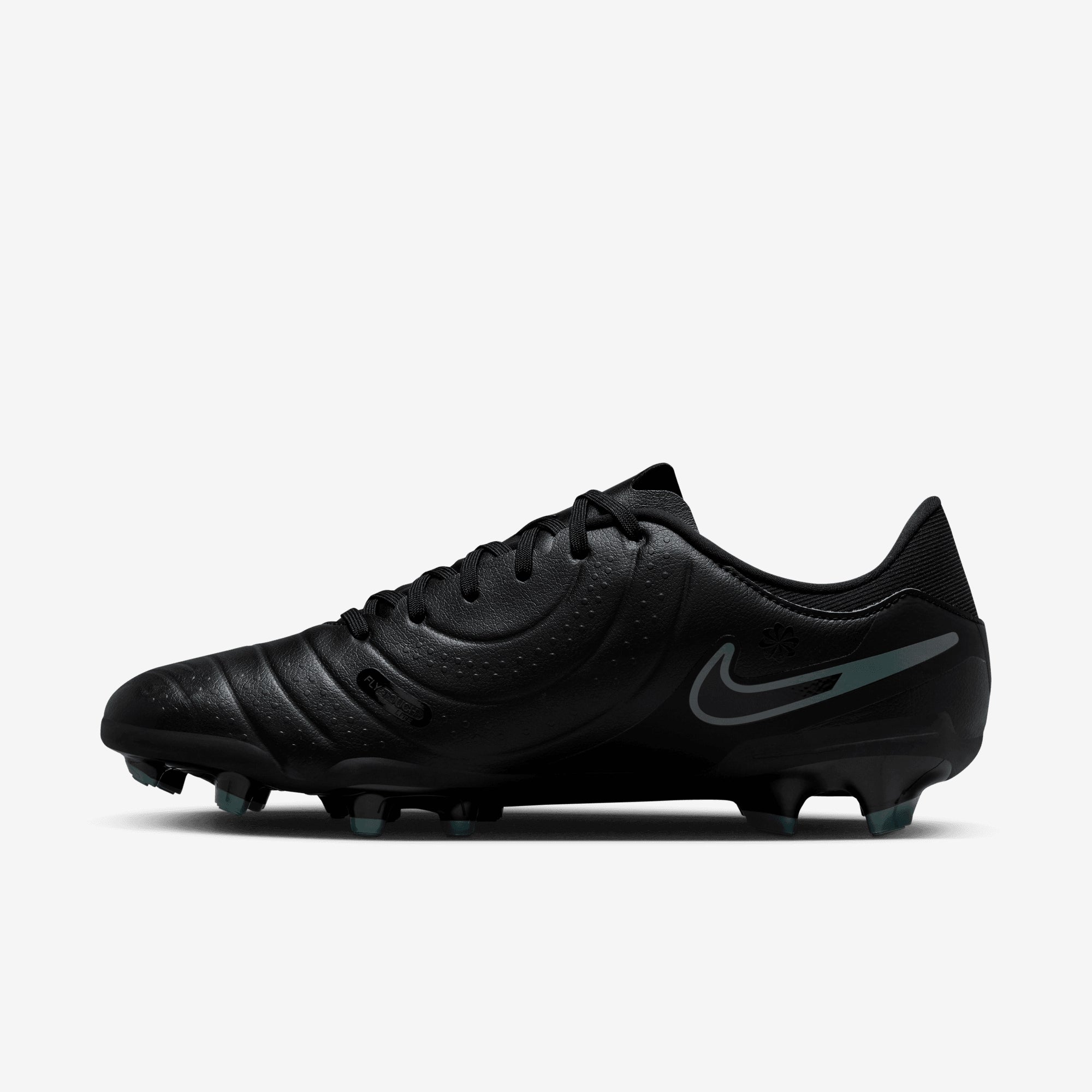 Nike Tiempo Legend 10 Academy MG Low-Top Soccer Cleats - Black/Black-Deep Jungle