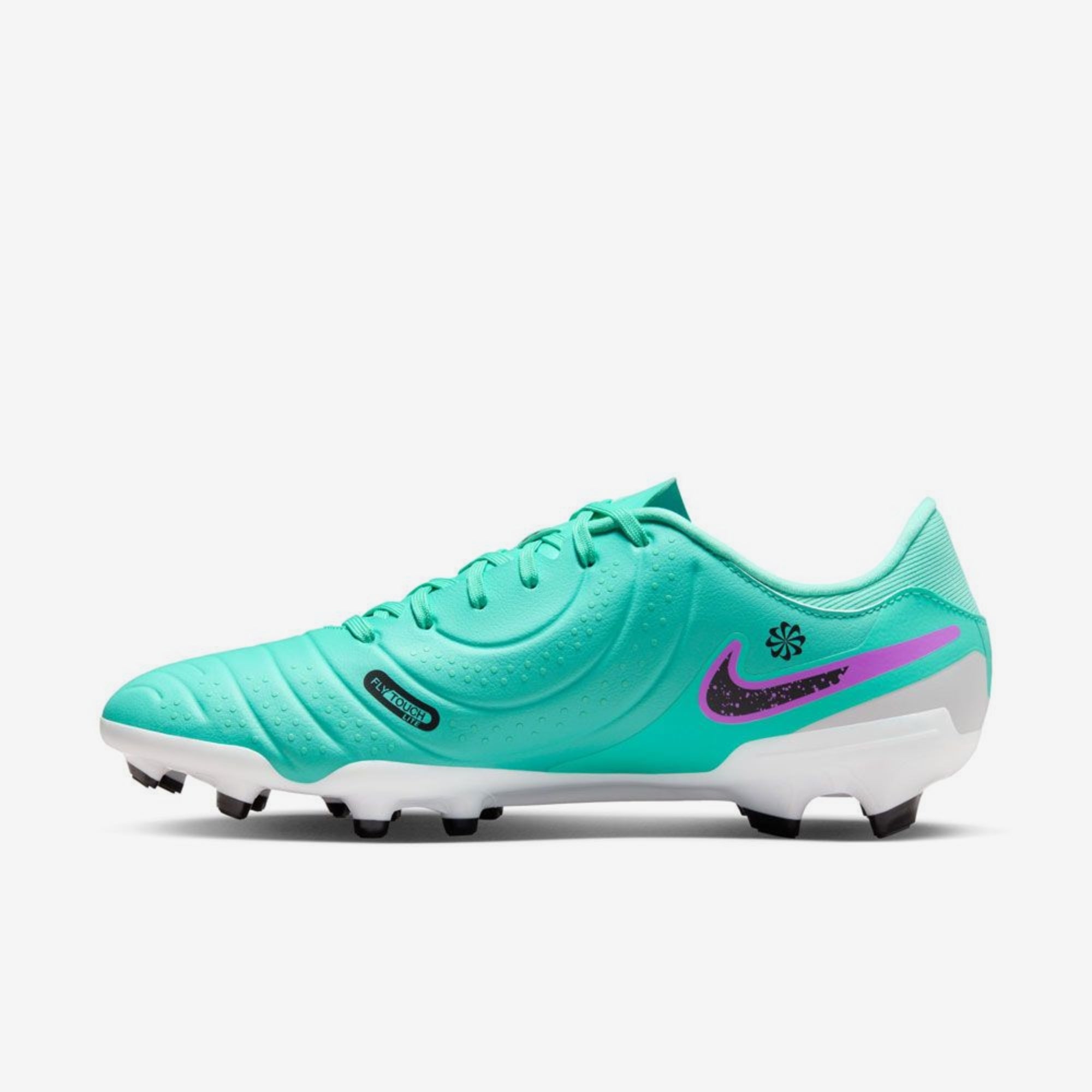 Nike Tiempo Legend 10 Academy MG Low-Top Soccer Cleats - Hyper Turquoise/Black/Fuchsia Dream