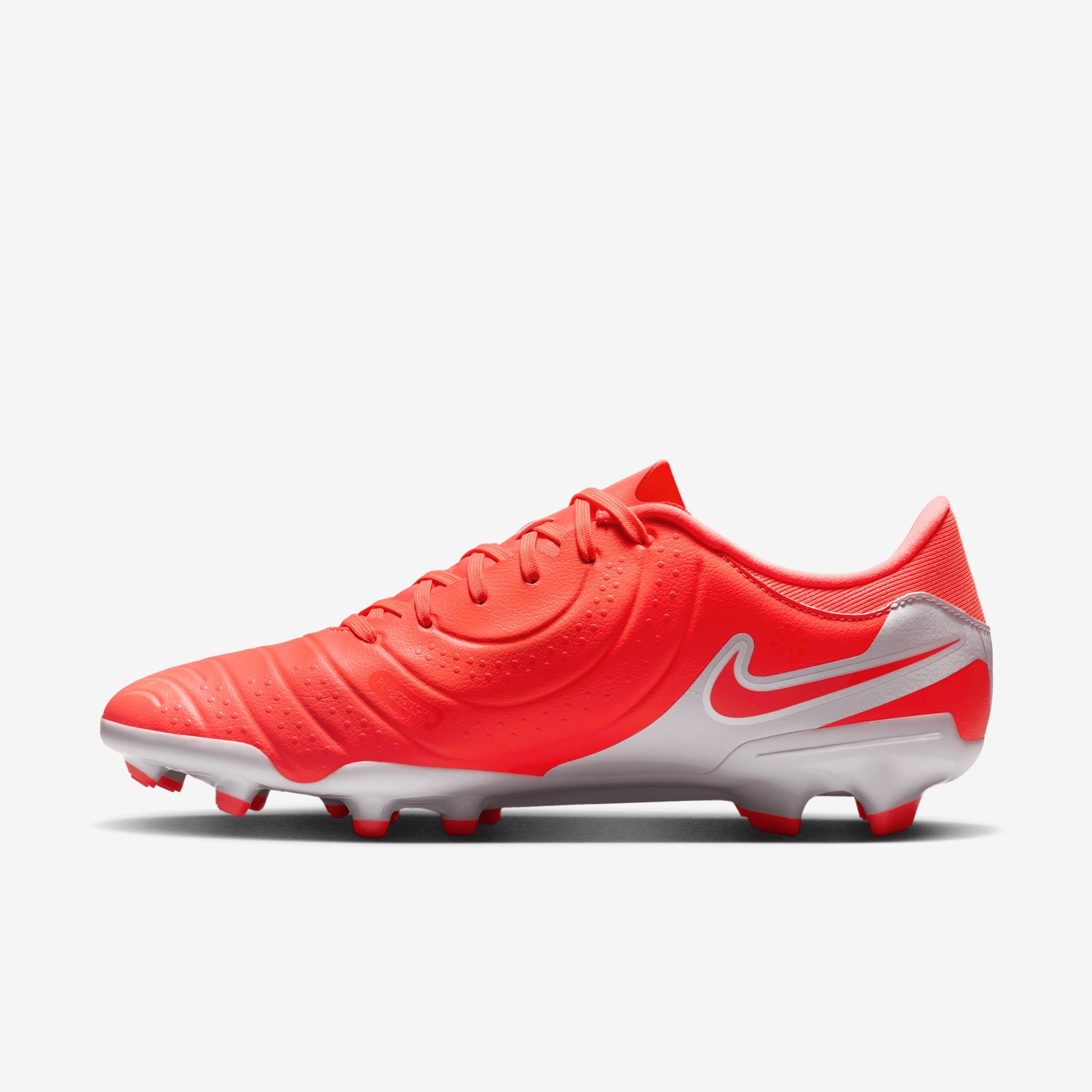 Nike Tiempo Legend 10 Academy MG Low-Top Soccer Cleats - Hot Lava/White