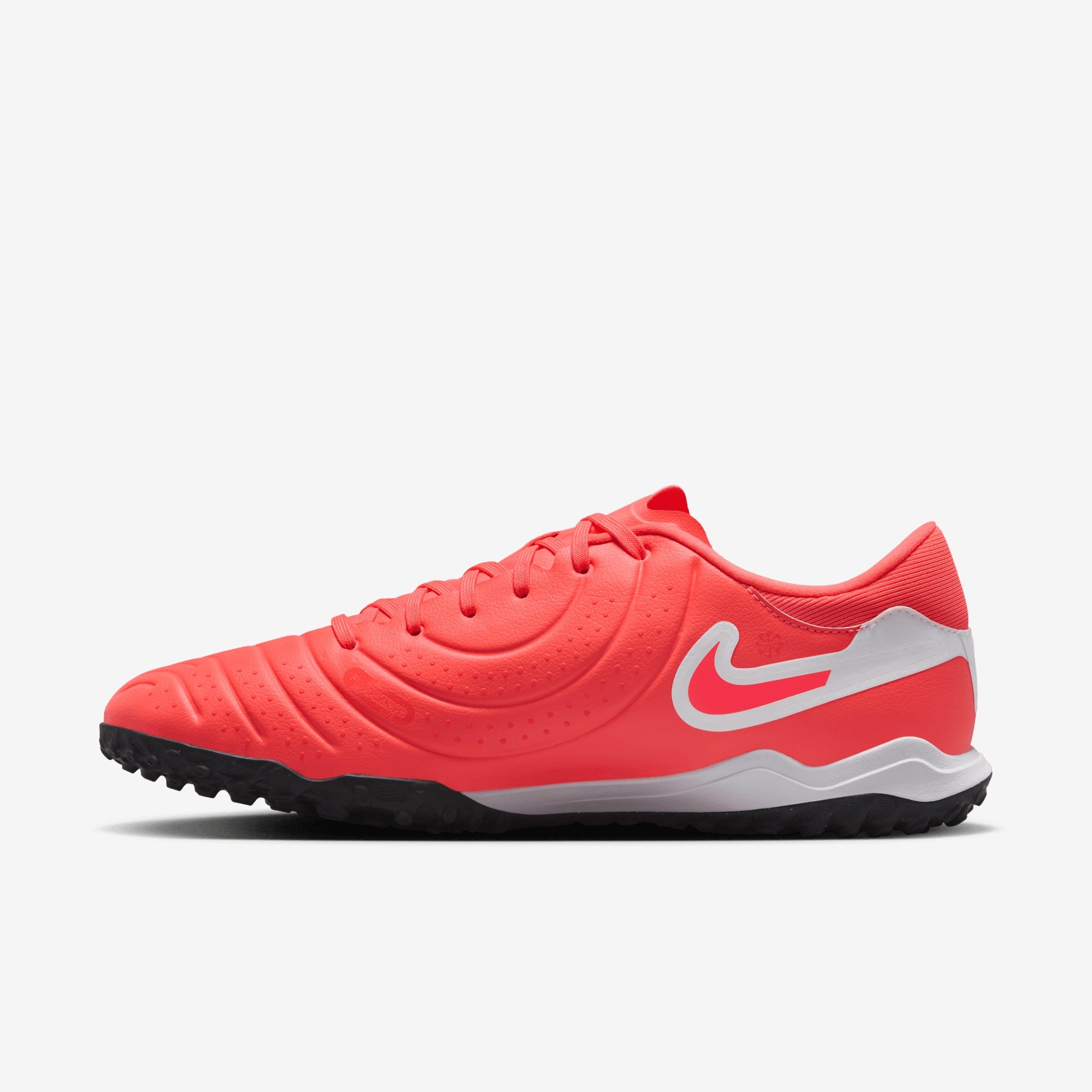 Nike Tiempo Legend 10 Academy TF Low-Top Soccer Shoes - Hot Lava/White