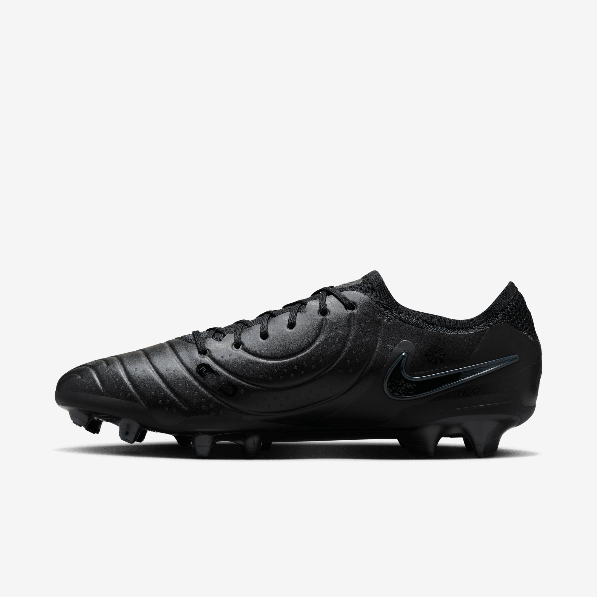 Nike Tiempo Legend 10 Elite FG Low-Top Soccer Cleats - Black/Black-Deep Jungle