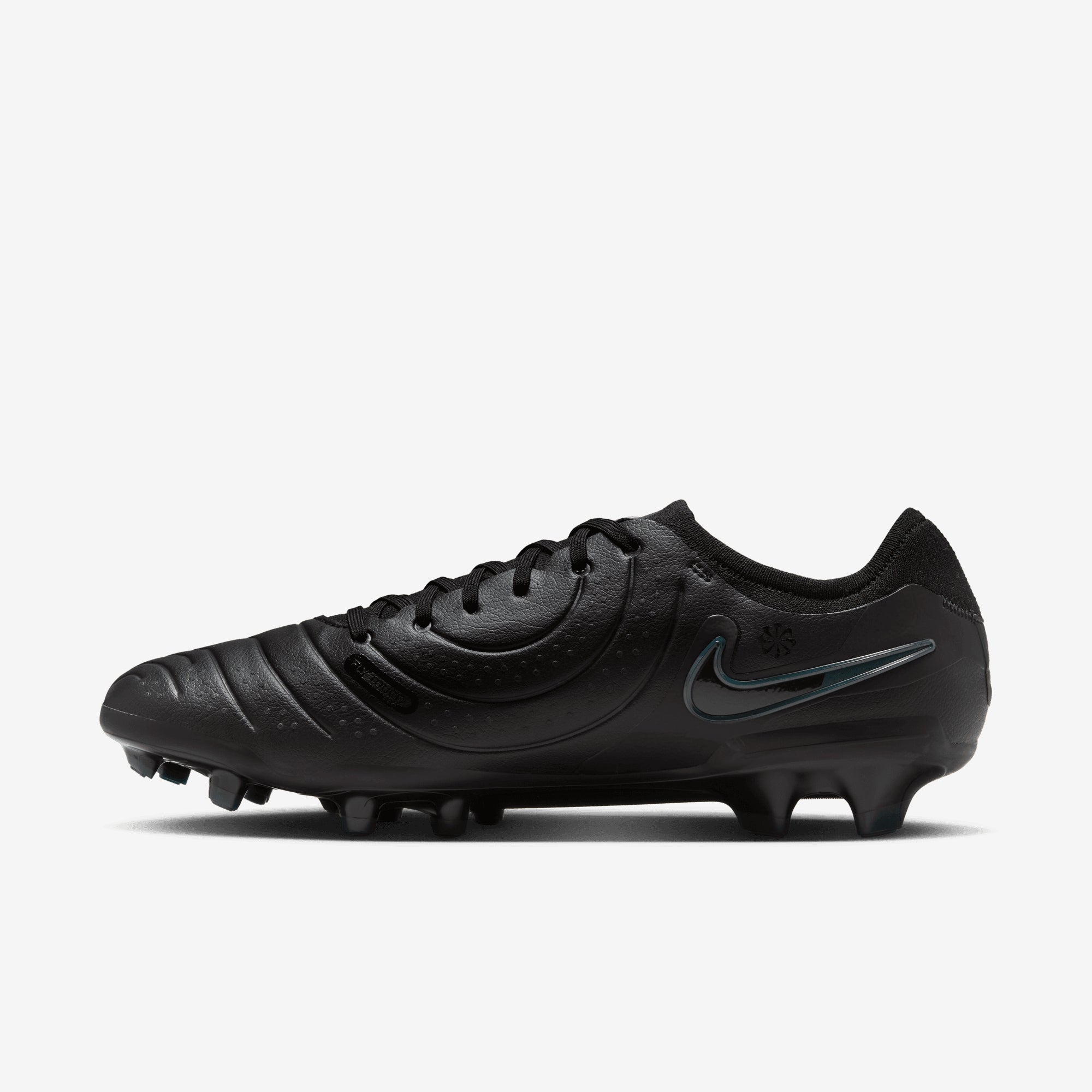 Nike Tiempo Legend 10 Pro FG Low-Top Soccer Cleats - Black/Black-Deep Jungle