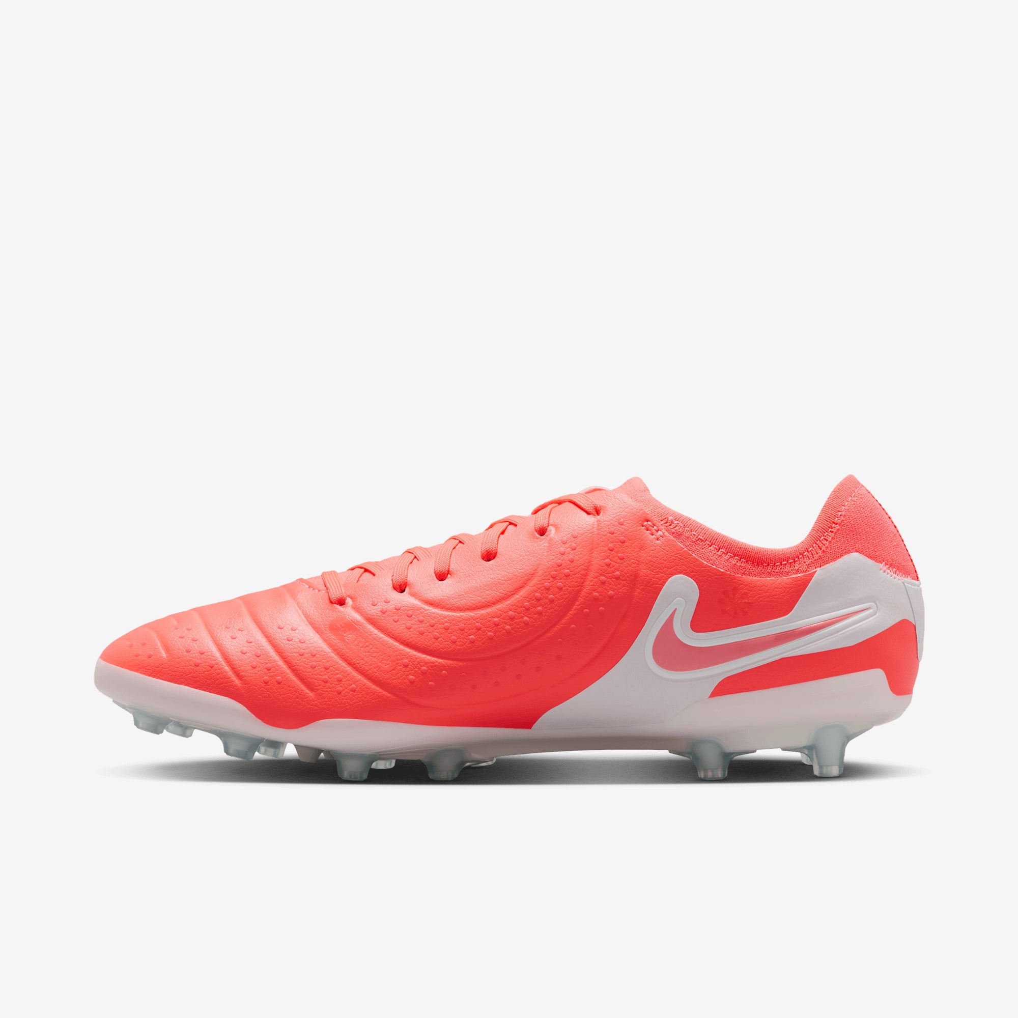 Nike Tiempo Legend 10 Pro AG Low-Top Soccer Cleats - Hot Lava/White