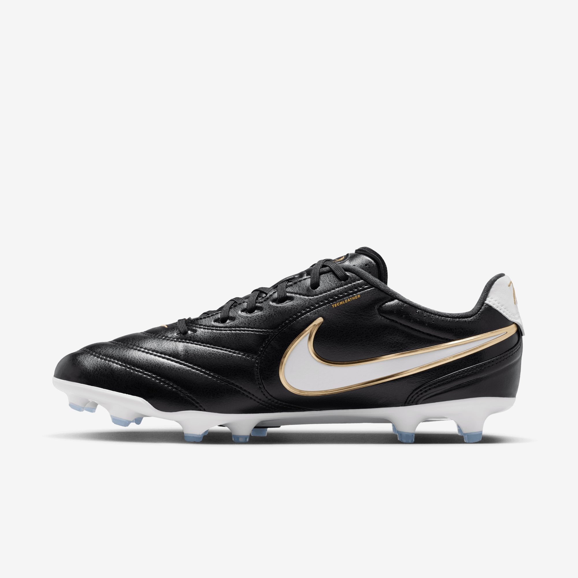 Nike Tiempo Ligera Pro Firm-Ground Low-Top Soccer Cleats - Black/White