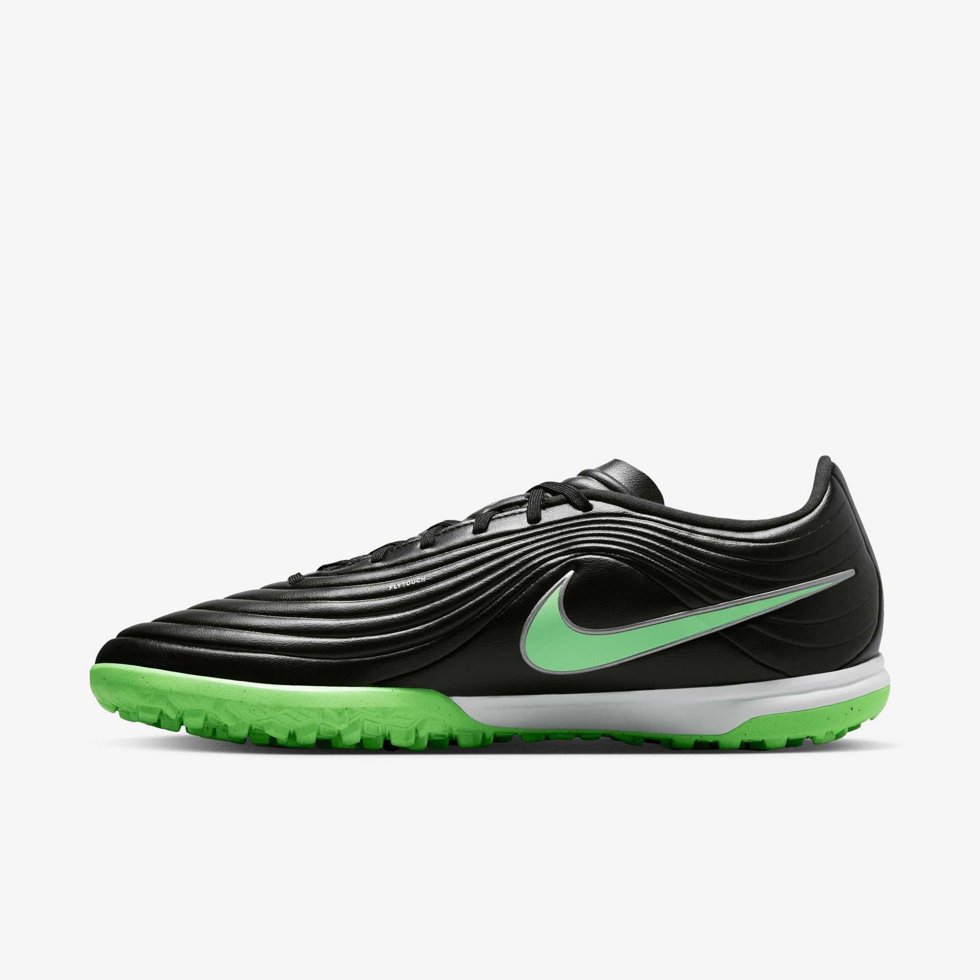 Nike Tiempo Maestro Academy Turf Low-Top Soccer Shoes - Black/Illusion Green-Black