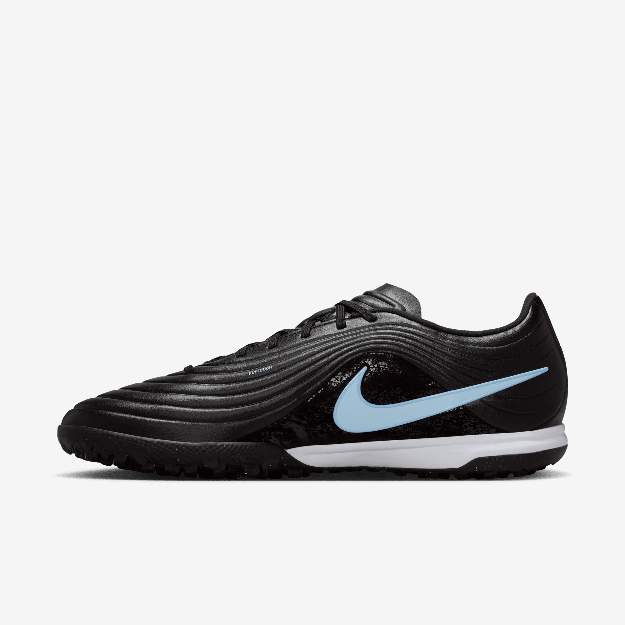 Nike Tiempo Maestro Academy Turf Low-Top Soccer Shoes - Black/Ice Blue