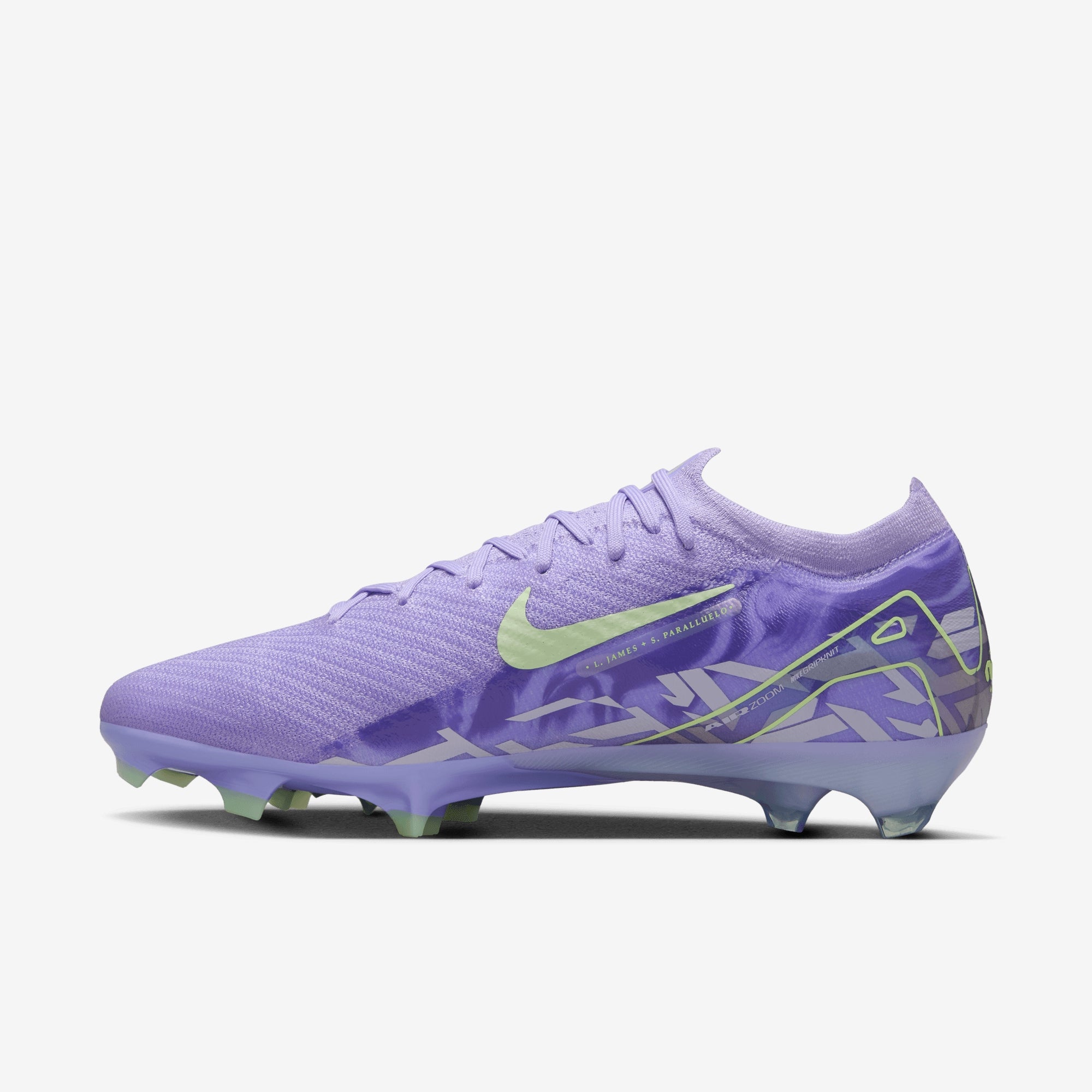 Nike United Mercurial Vapor 16 Elite FG Low-Top Soccer Cleats - Purple Agate/Barely Volt