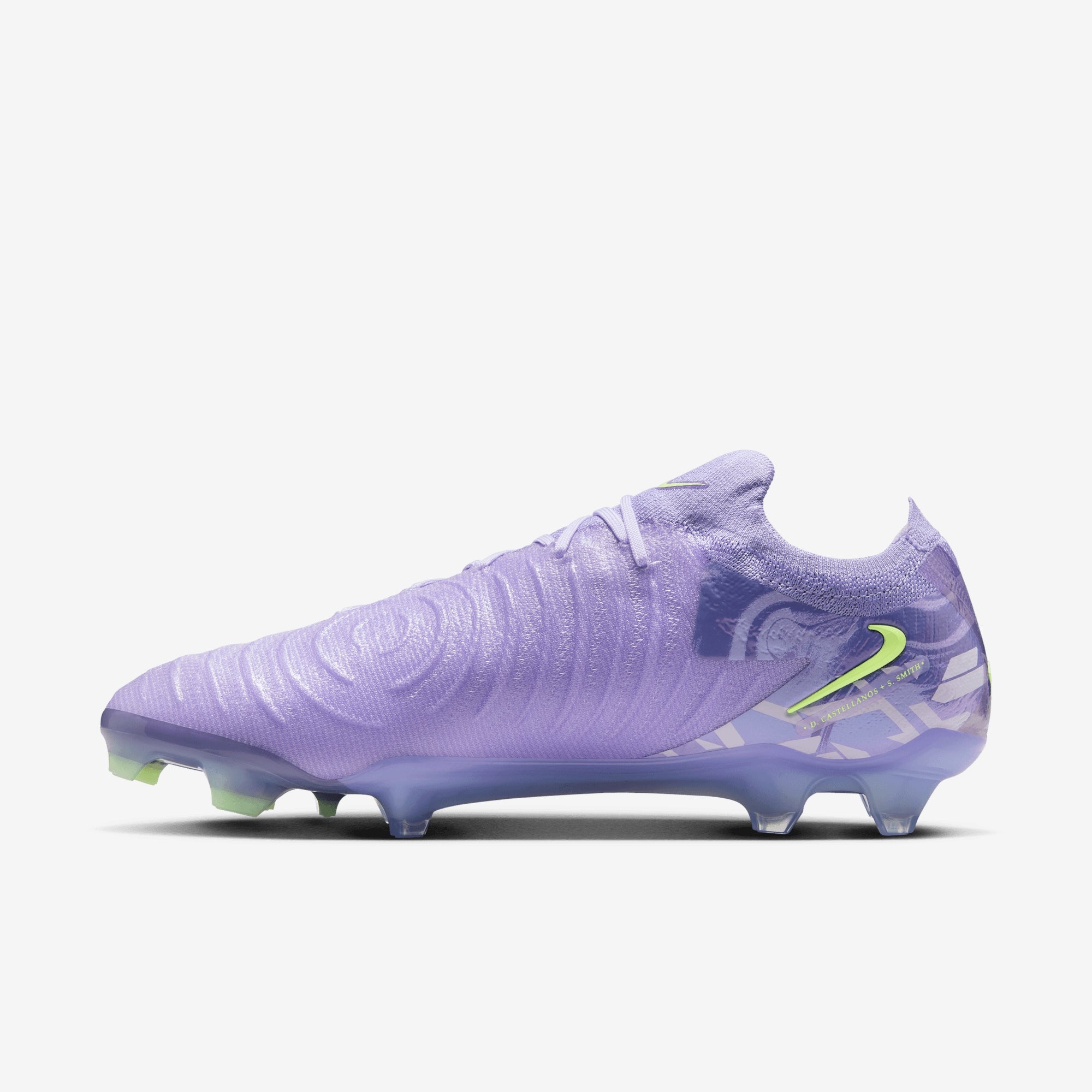 Nike United Phantom GX 2 Elite FG Low-Top Soccer Cleats - Purple Agate/Barely Volt