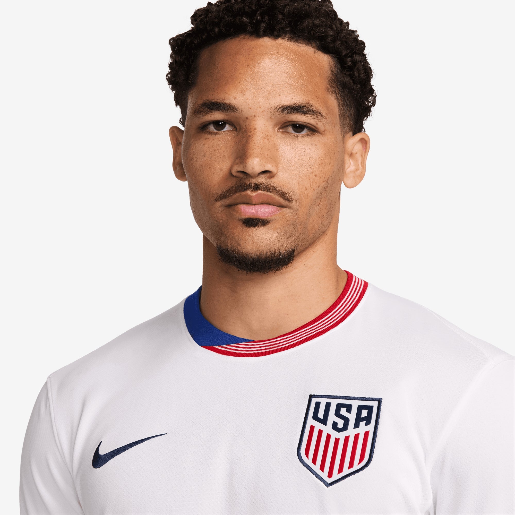 Nike USA 2024 Stadium Home Men's Dri-FIT Soccer Replica Jersey - White/White