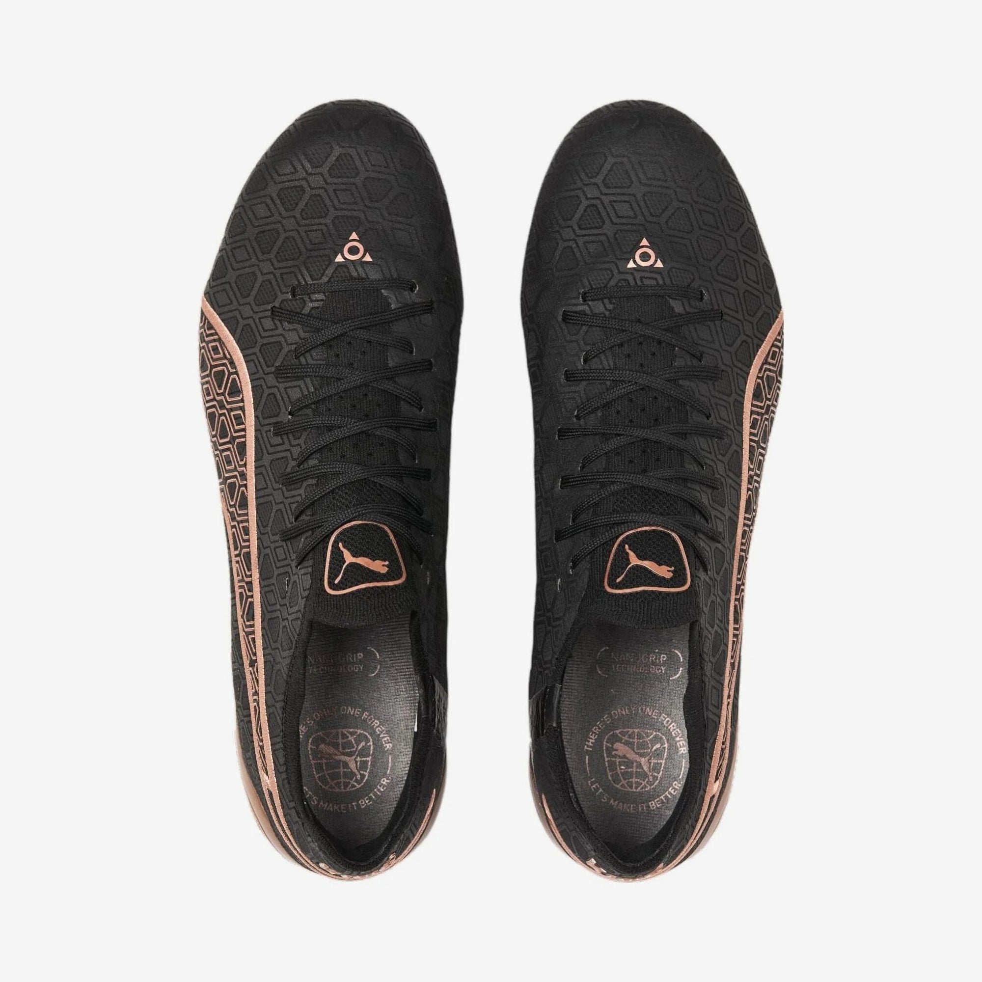 PUMA KING RUDAGON Firm/Artificial-Ground Low-Top Soccer Cleats - PUMA Black-PUMA White-PUMA Gold