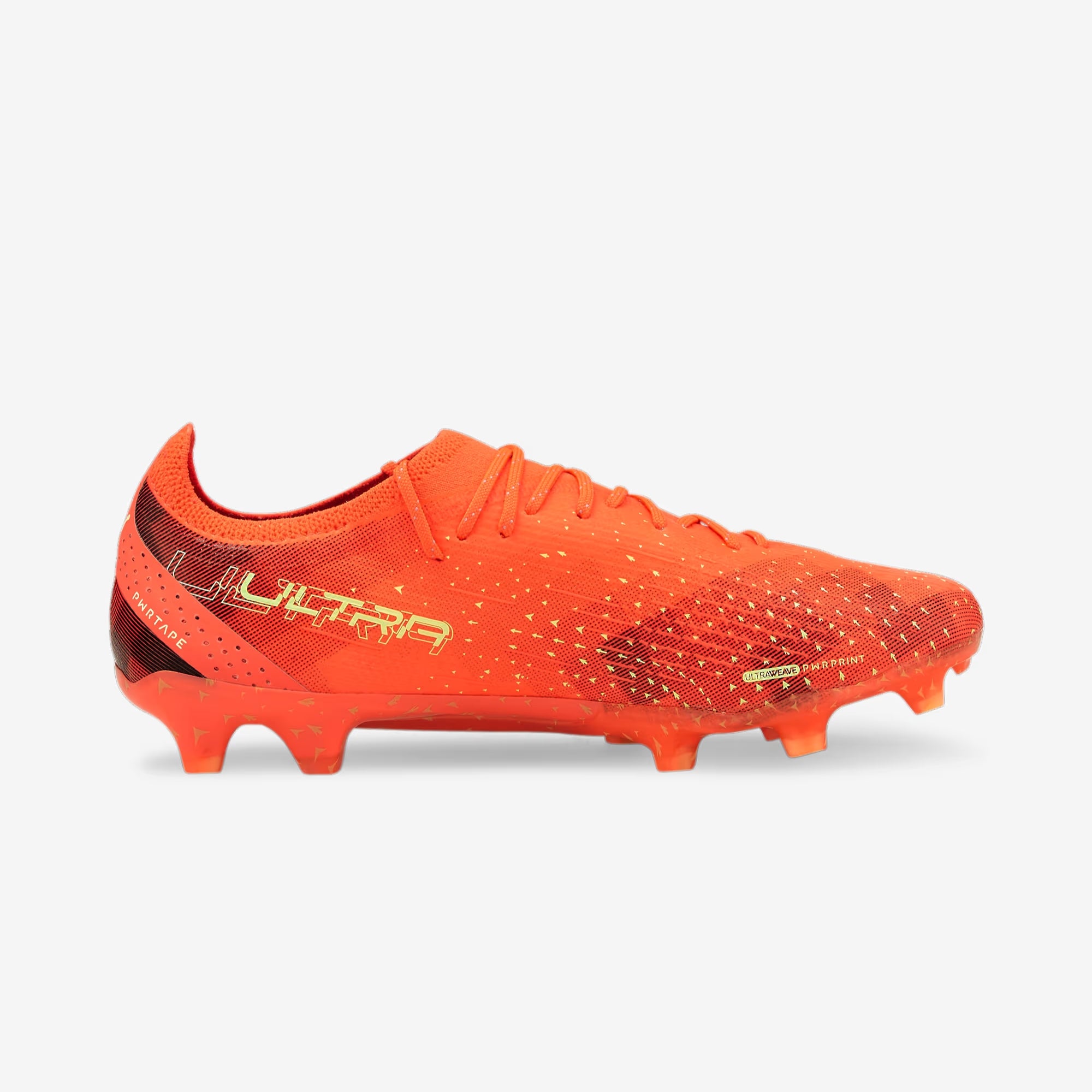 PUMA ULTRA ULTIMATE Firm/Artificial-Ground Low-Top Soccer Cleats - Fiery Coral-Fizzy Light-PUMA Black