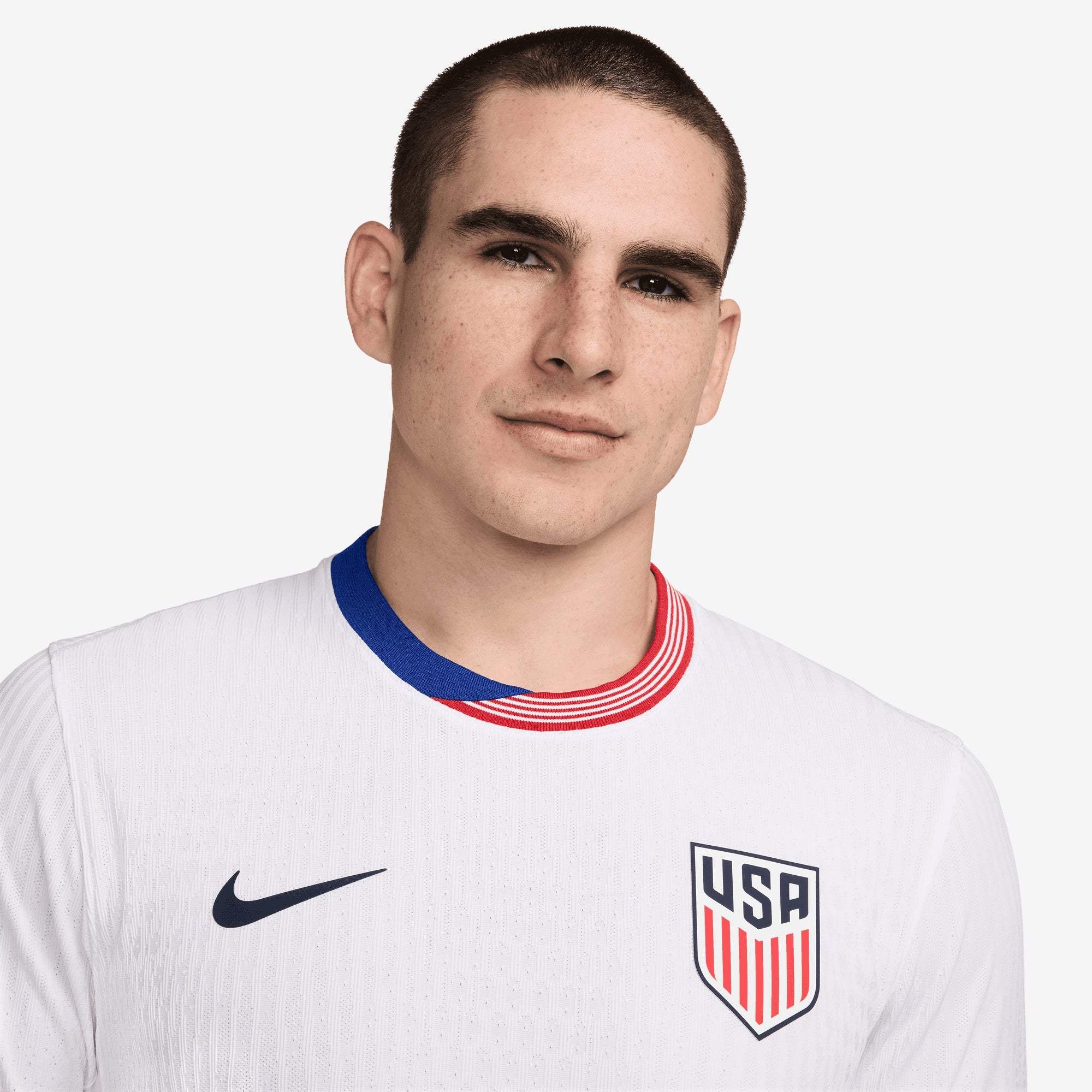 Nike USMNT 2024 Match Home Men's Dri-FIT ADV Soccer Authentic Jersey - White/White/Obsidian