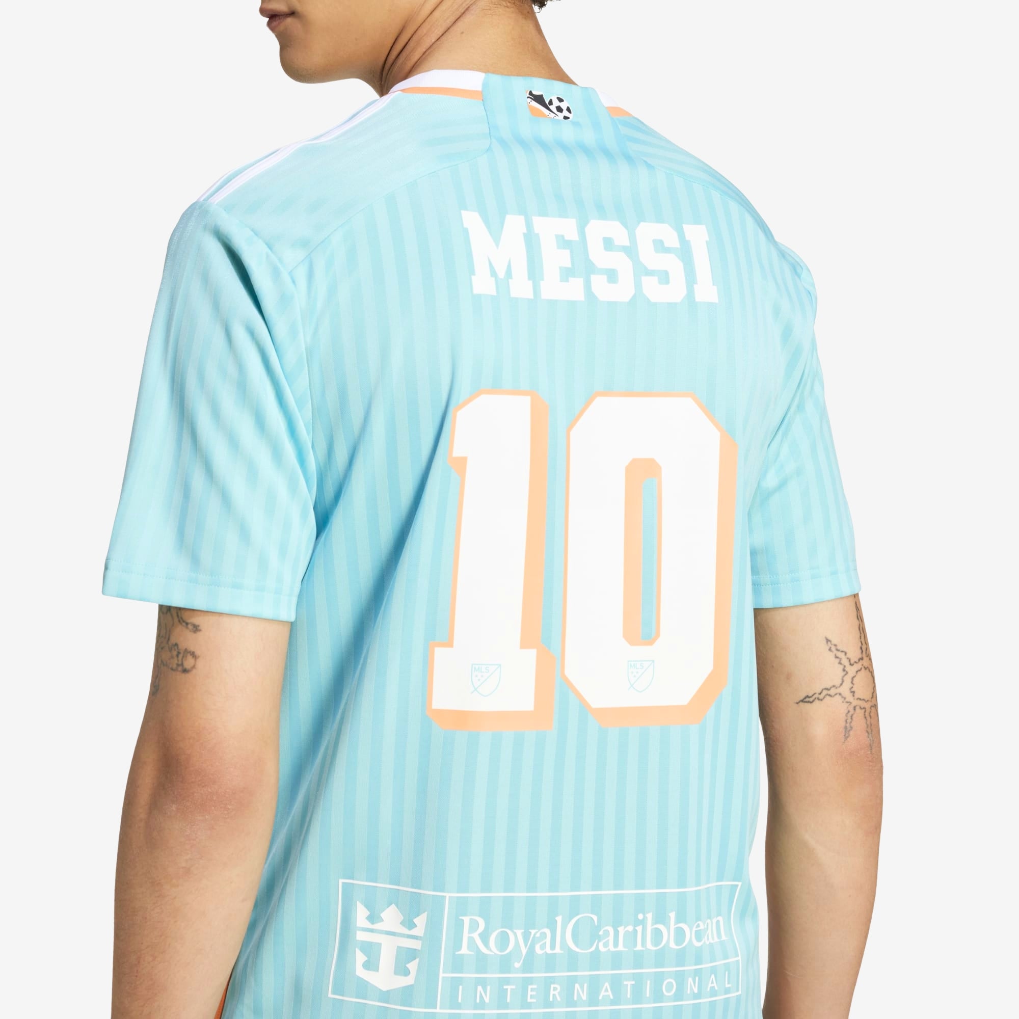 adidas 2024 Inter Miami CF Stadium Archive Messi Men's AEROREADY Soccer Replica Jersey - Easy Mint