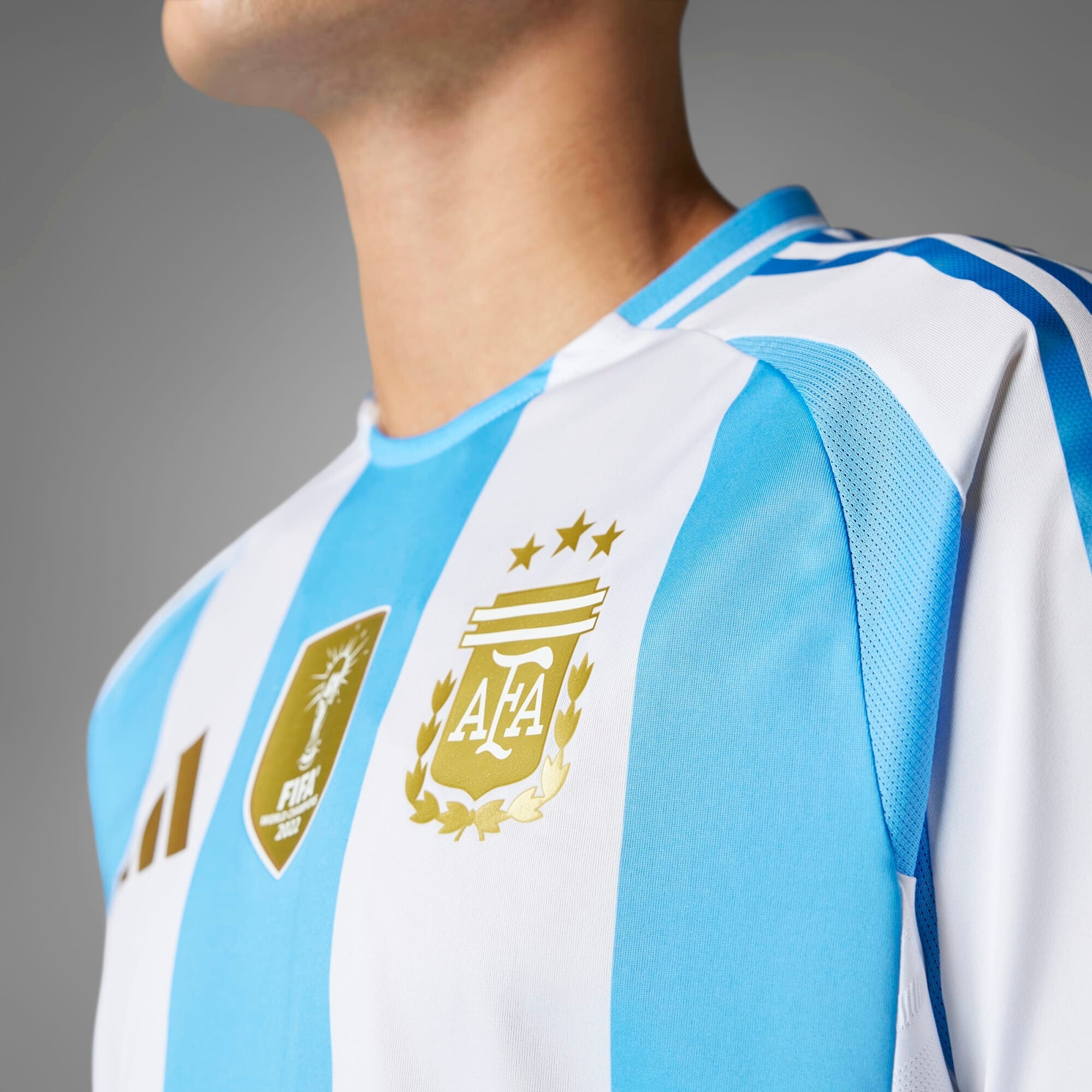 adidas Argentina 2024 Match Home Men's HEAT.RDY Soccer Authentic Jersey - White / Blue Burst