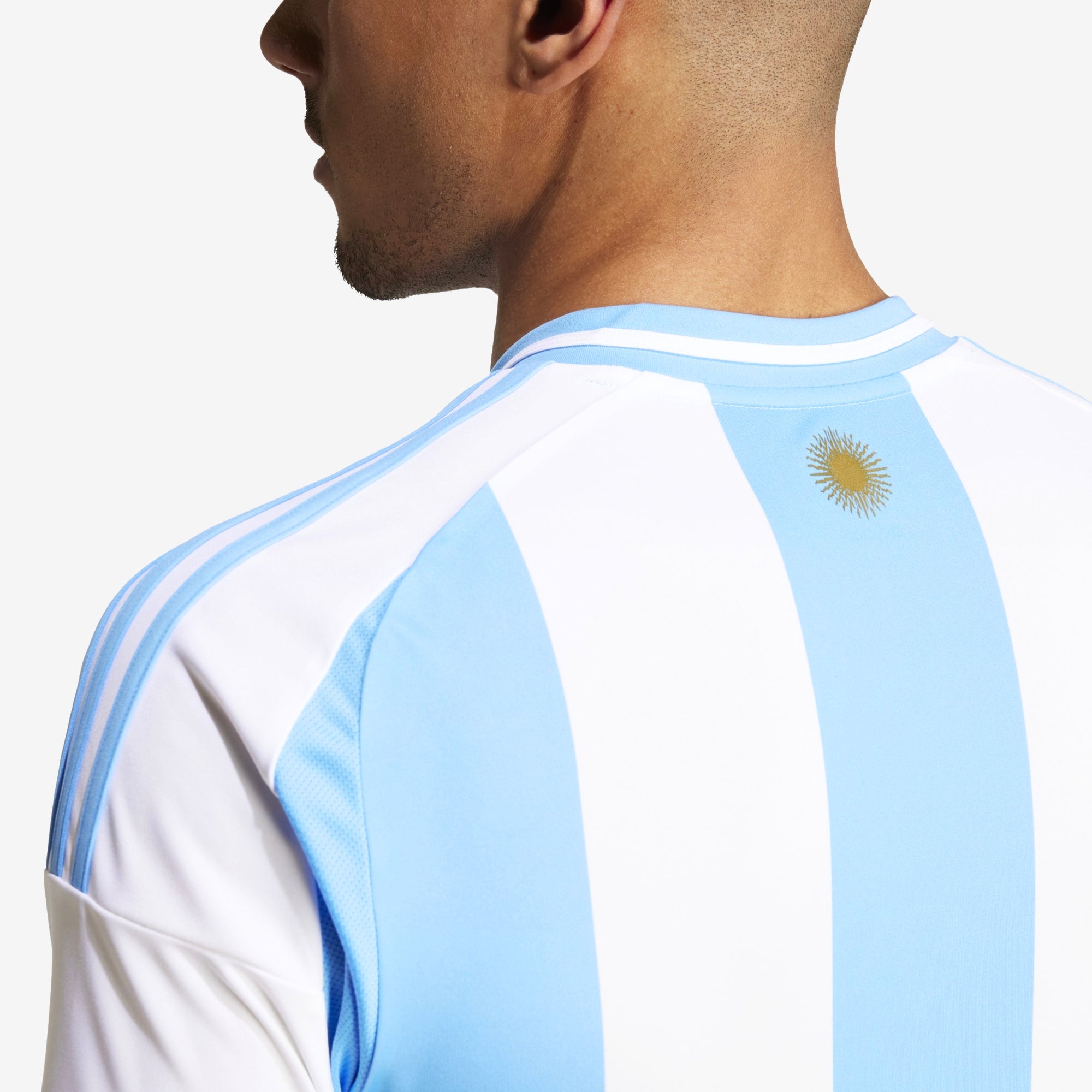 adidas Argentina 2024 Stadium Home Men's AEROREADY Soccer Replica Jersey - White / Blue Burst