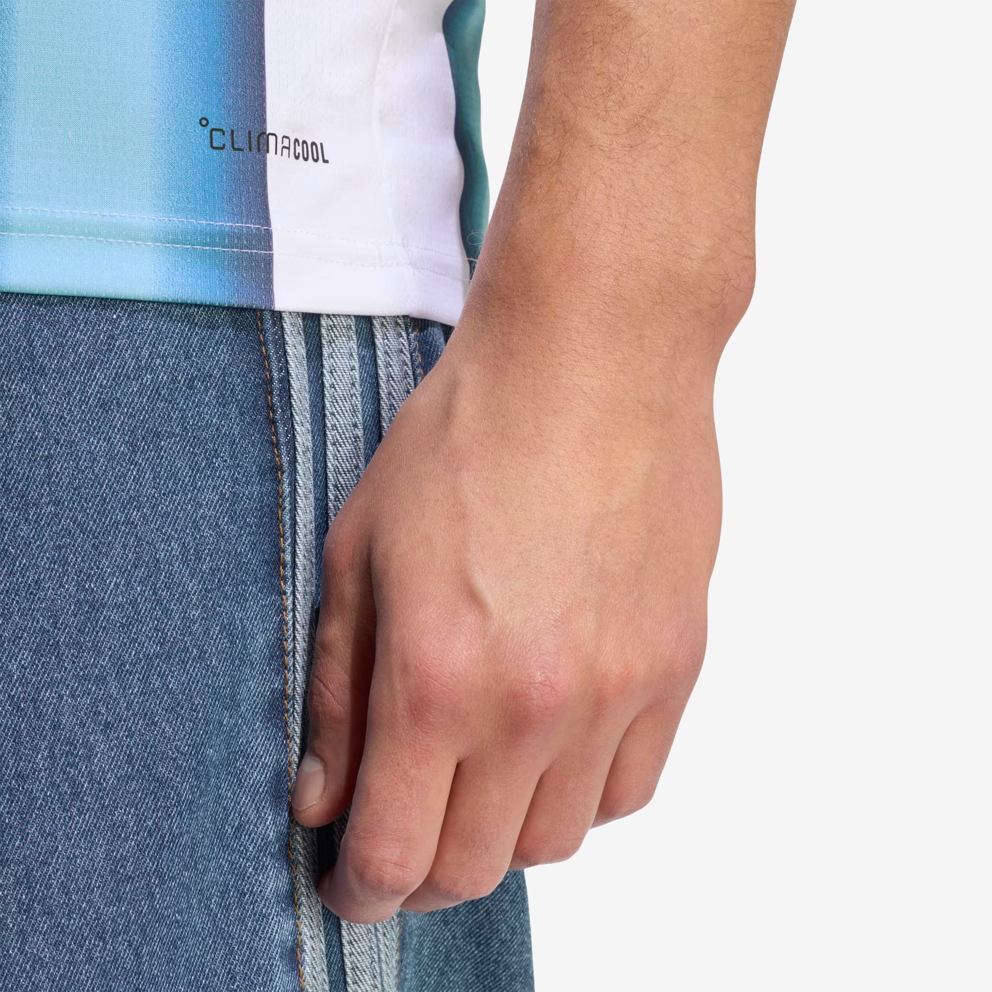 adidas Argentina 2026 Stadium Home Messi Men's Soccer Jersey - White / Icey Blue / Light Blue