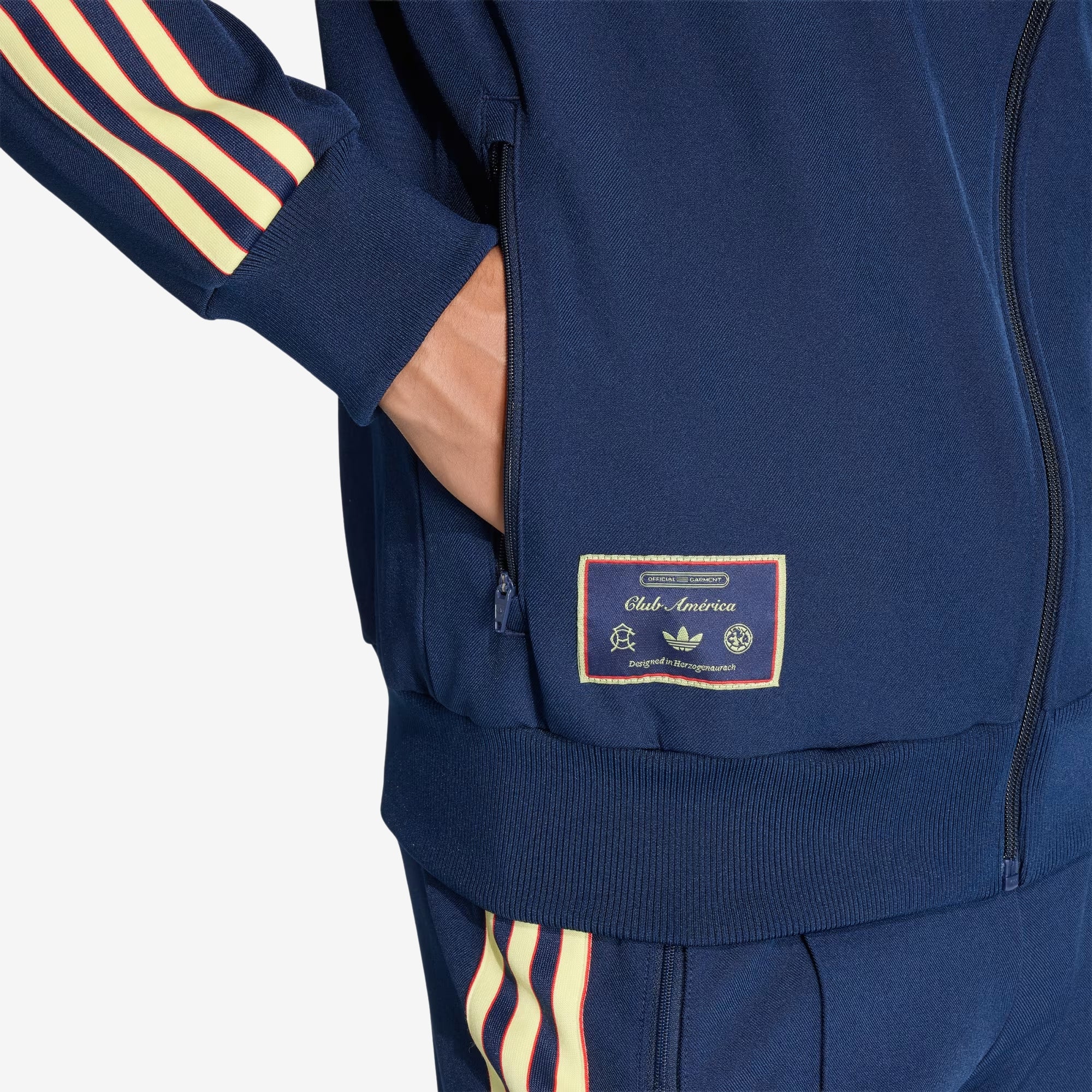 adidas Club América Icon Top Men's Full-Zip Soccer Track Jacket (Blue)