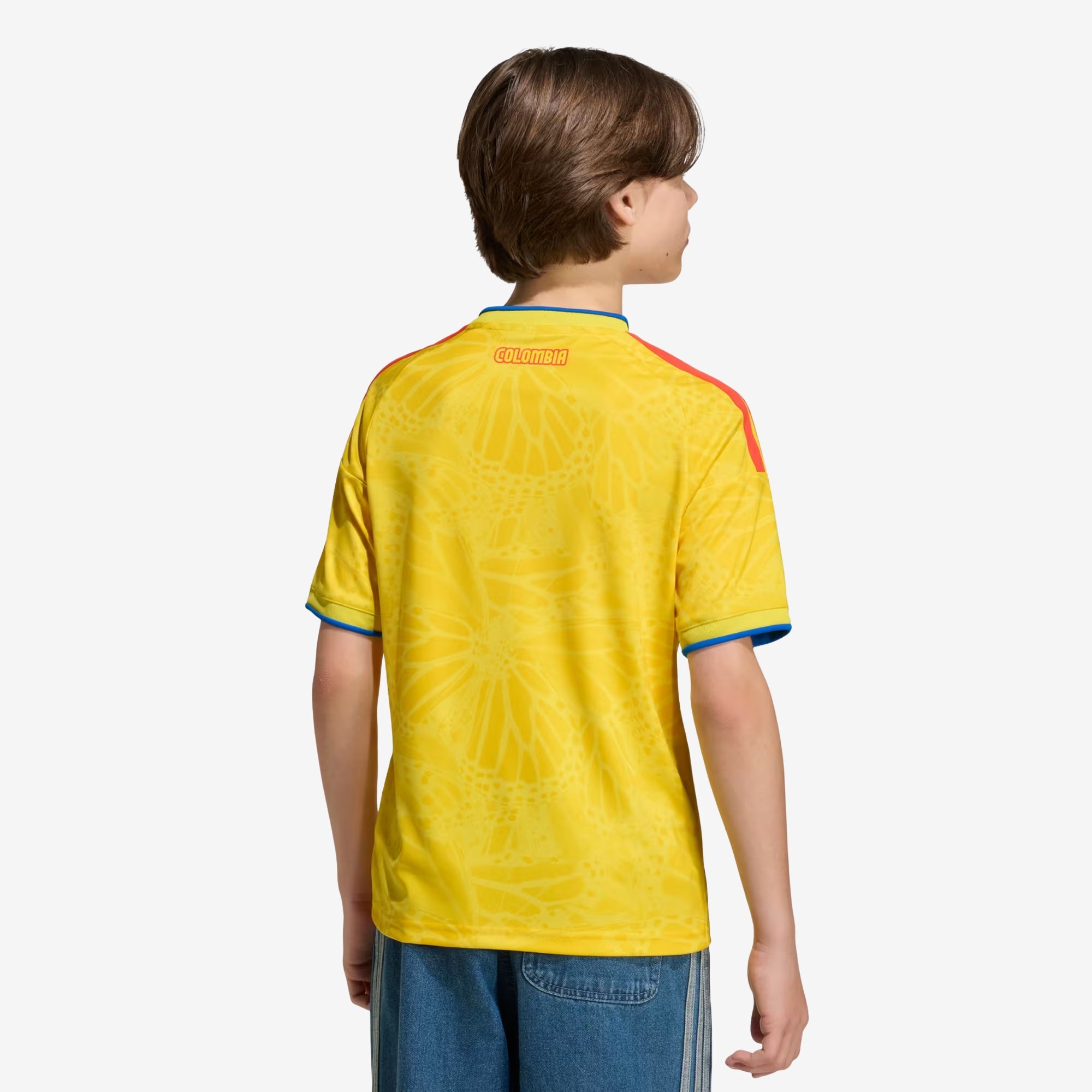 adidas Colombia 2026 Stadium Home Big Kids' Soccer Jersey - Impact Yellow