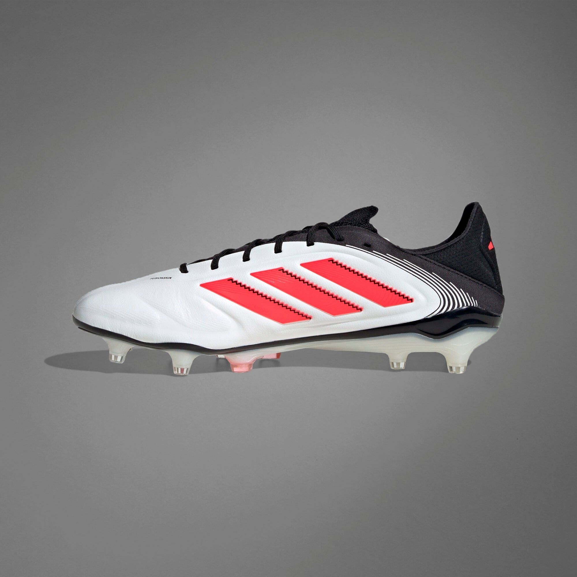 adidas Copa Pure 3 Elite FG Low-Top Soccer Cleats - Cloud White / Lucid Red / Core Black