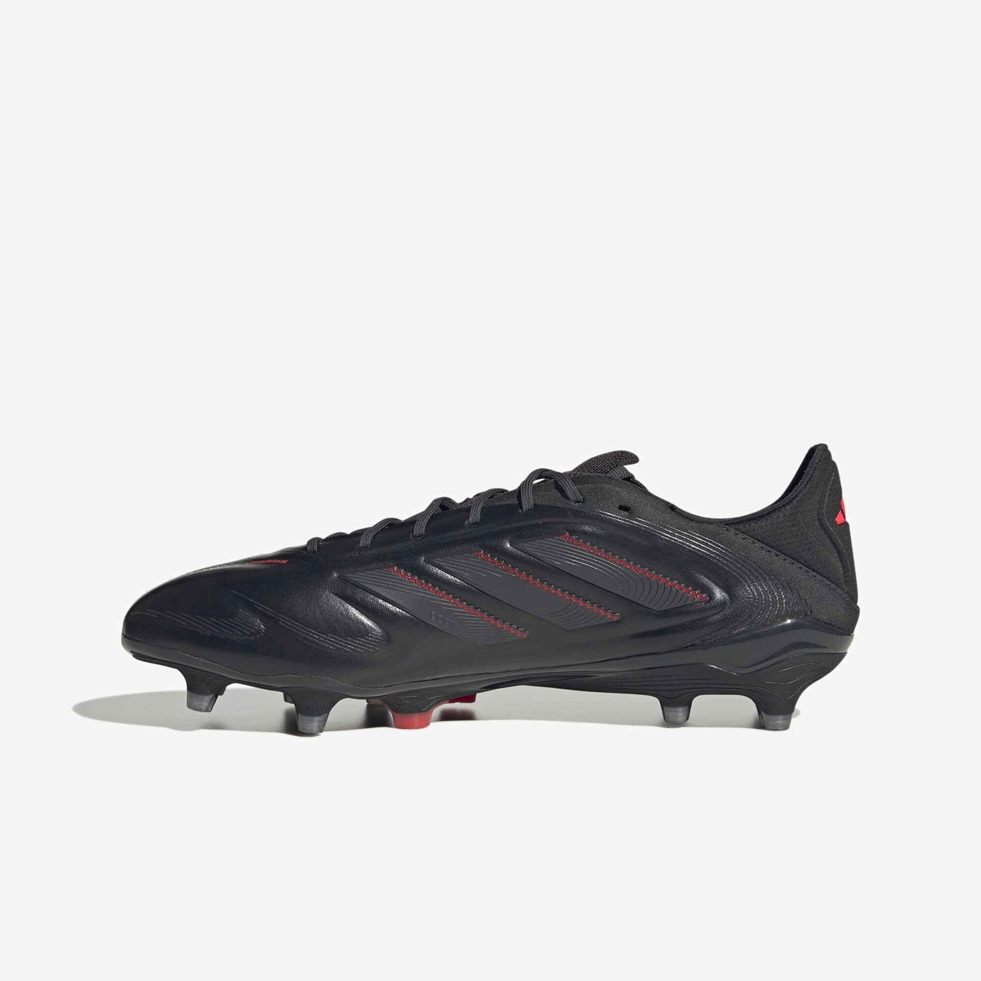 adidas Copa Pure 3 Elite FG Low-Top Soccer Cleats - Core Black / Carbon / Lucid Red