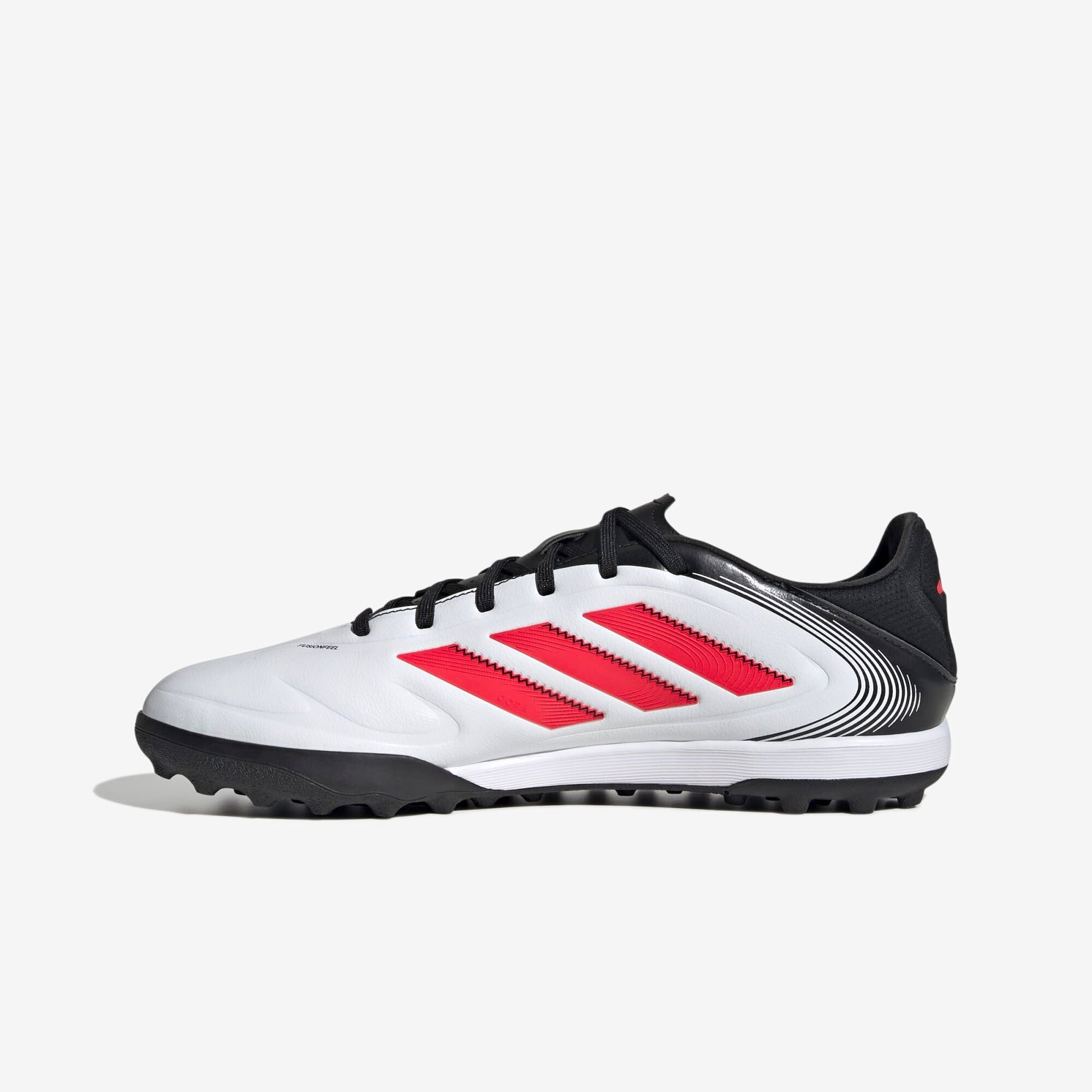 adidas Copa Pure 3 League TF Low-Top Soccer Shoes - Cloud White / Lucid Red / Core Black