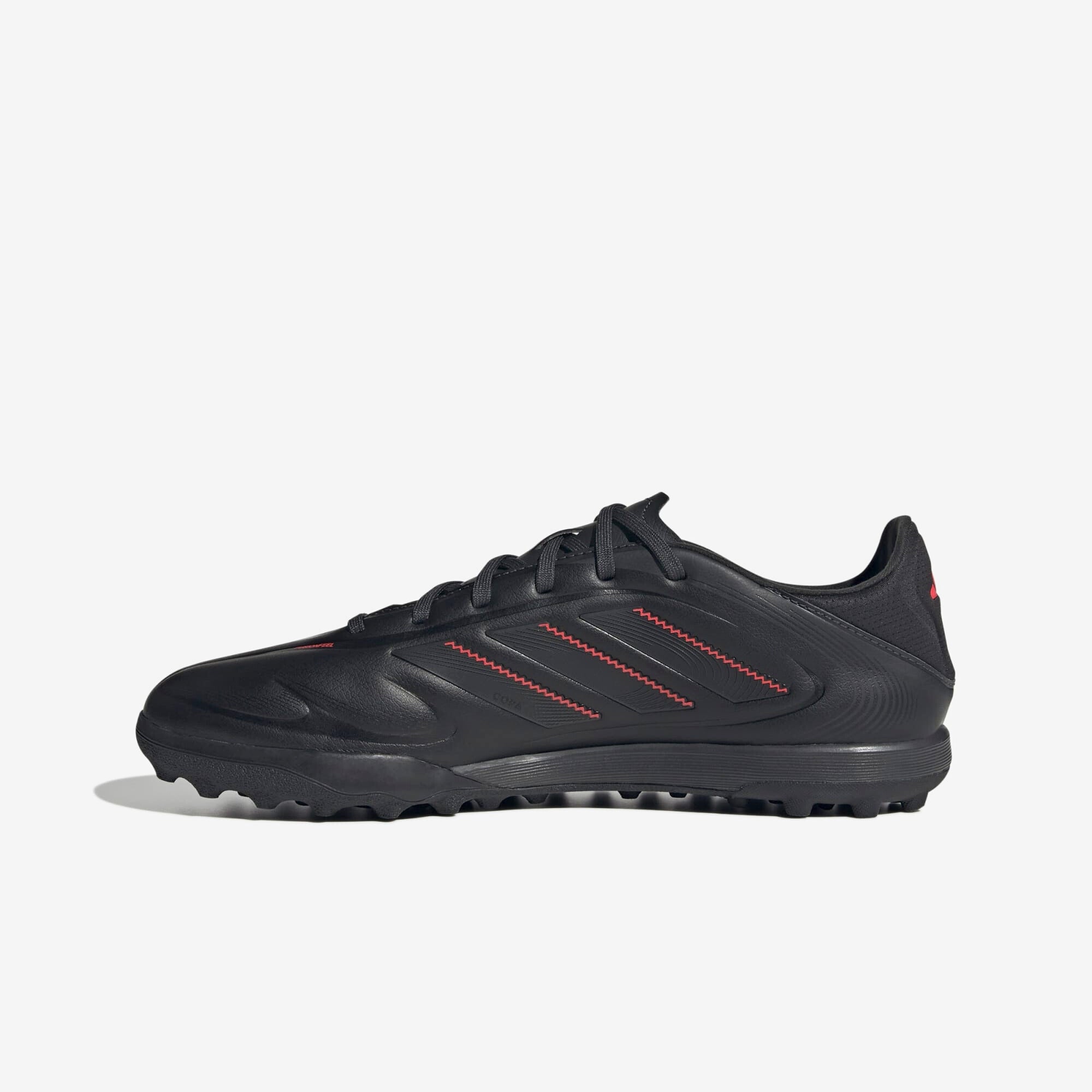 adidas Copa Pure 3 League TF Low-Top Soccer Shoes - Core Black / Carbon / Lucid Red