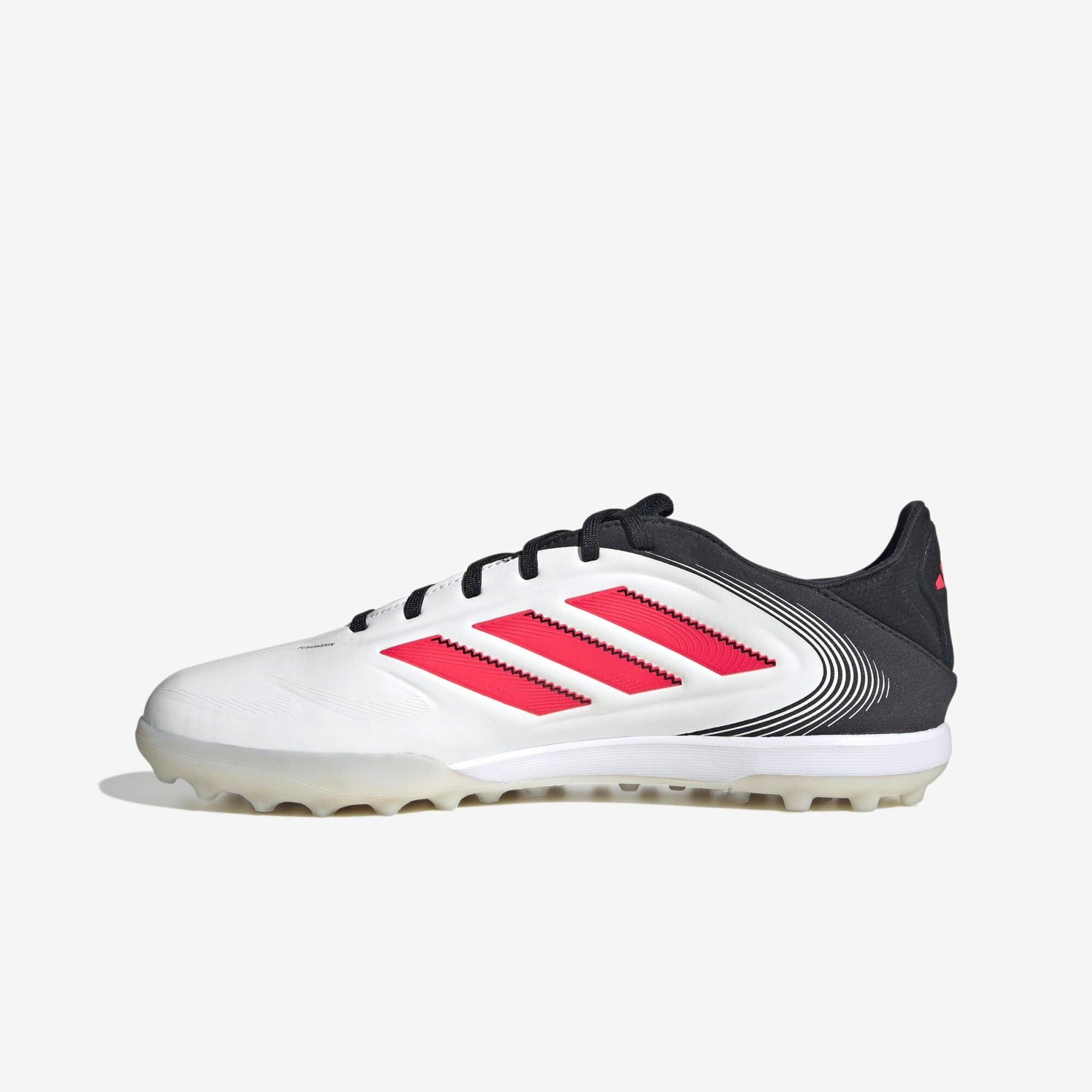 adidas Copa Pure 3 Pro TF Low-Top Soccer Shoes - Cloud White / Lucid Red / Core Black