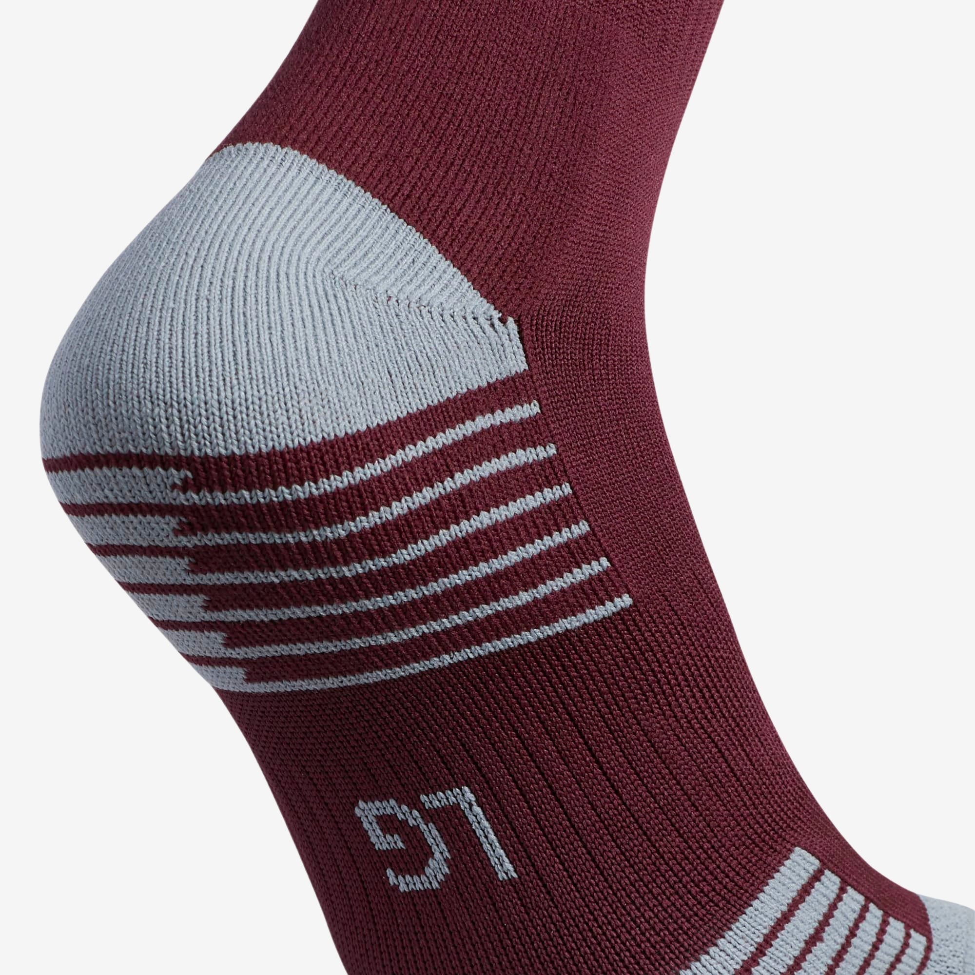 adidas Copa Zone Cushioned Over-the-Calf Socks - Dark Red