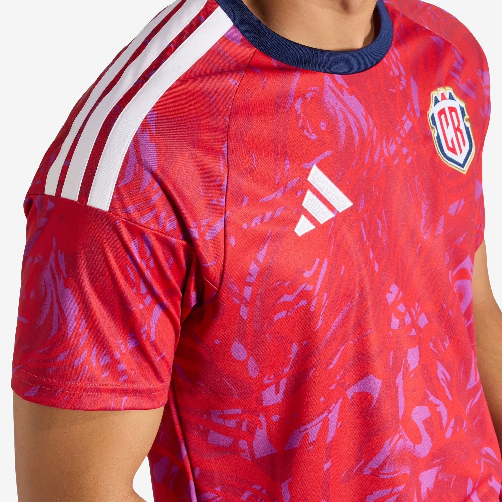 adidas Costa Rica 2026 Stadium Home Men's Soccer Jersey - Collegiate Red