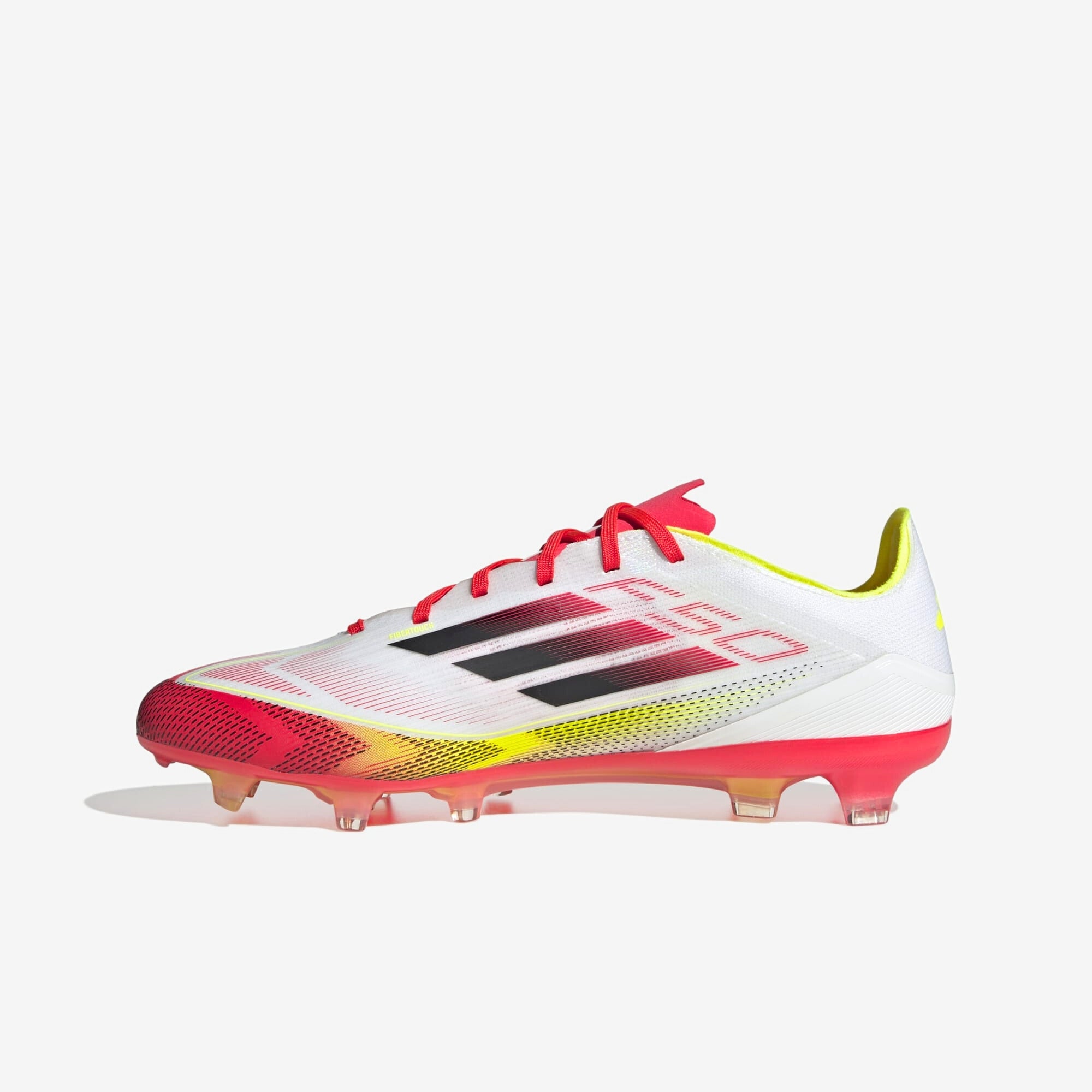 adidas F50 Pro FG Low-Top Soccer Cleats - Cloud White / Core Black / Solar Yellow