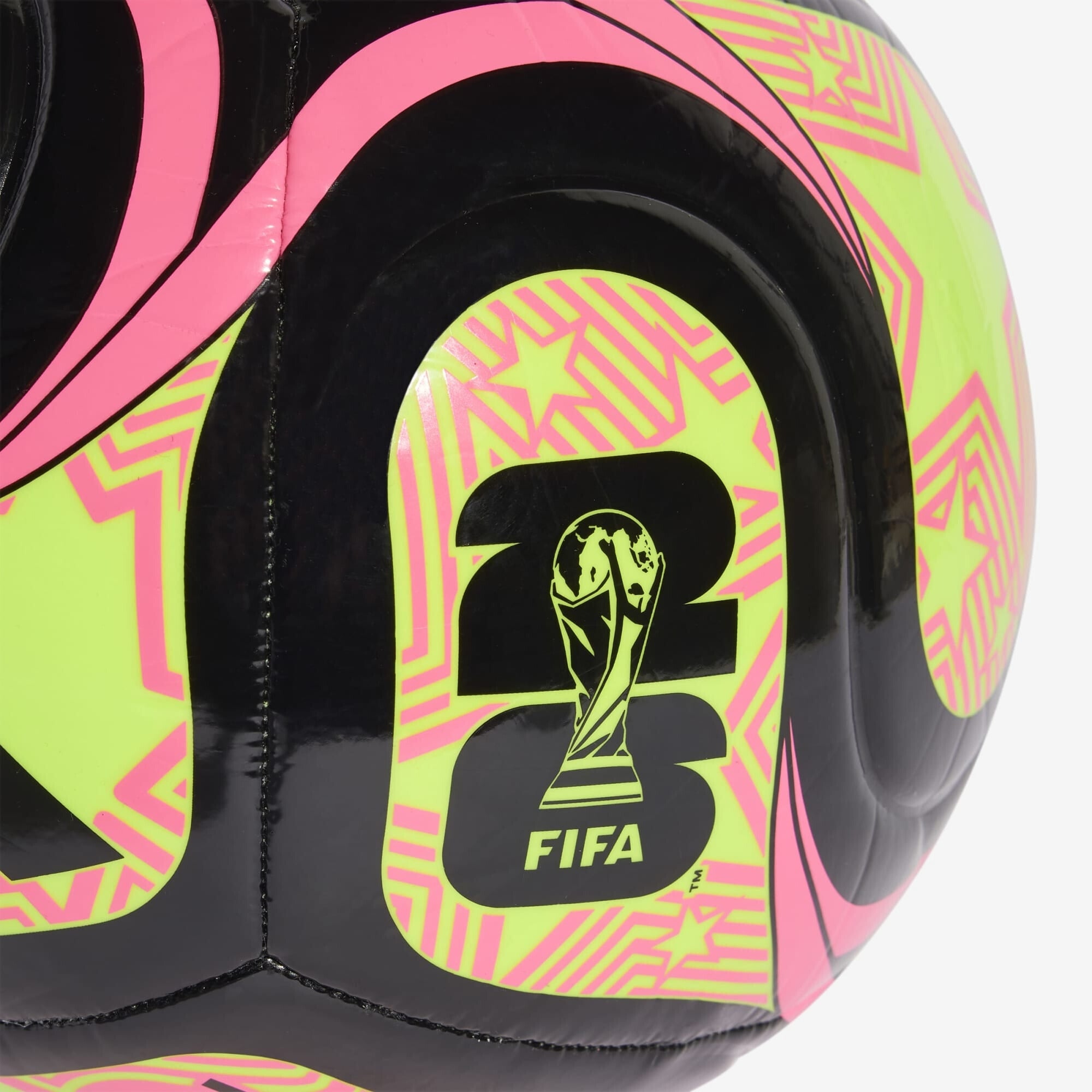 adidas FIFA World Cup 26™ Trionda Club Soccer Ball - Black / Lucid Lemon / Lucid Pink