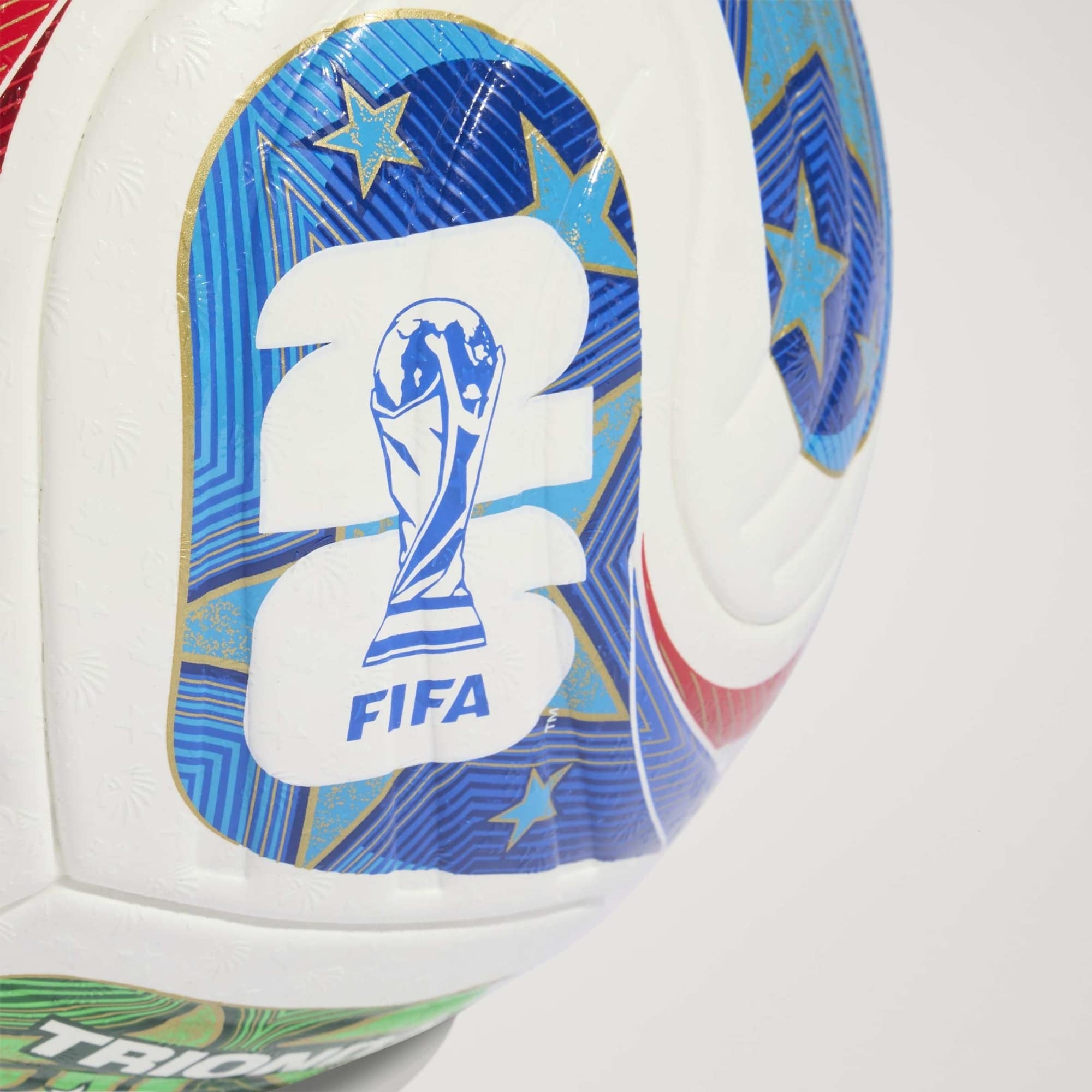 adidas FIFA World Cup 26™ Trionda Pro Soccer Ball - White / Solar Blue / Hi-Res Red / Flash Lime