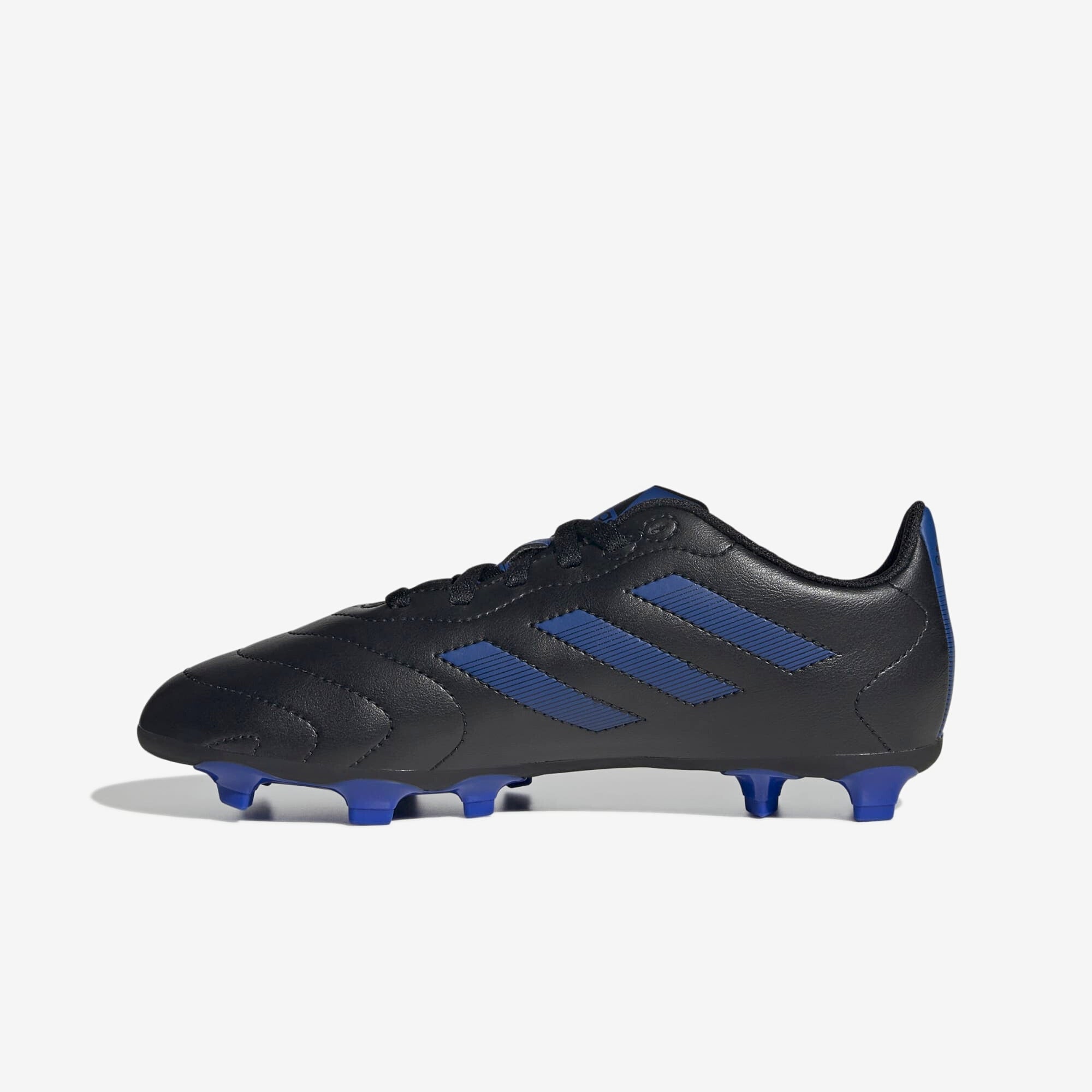 adidas Jr. Goletto VIII Little/Big Kids' FG Low-Top Soccer Cleats - Core Black / Royal Blue / Core Black