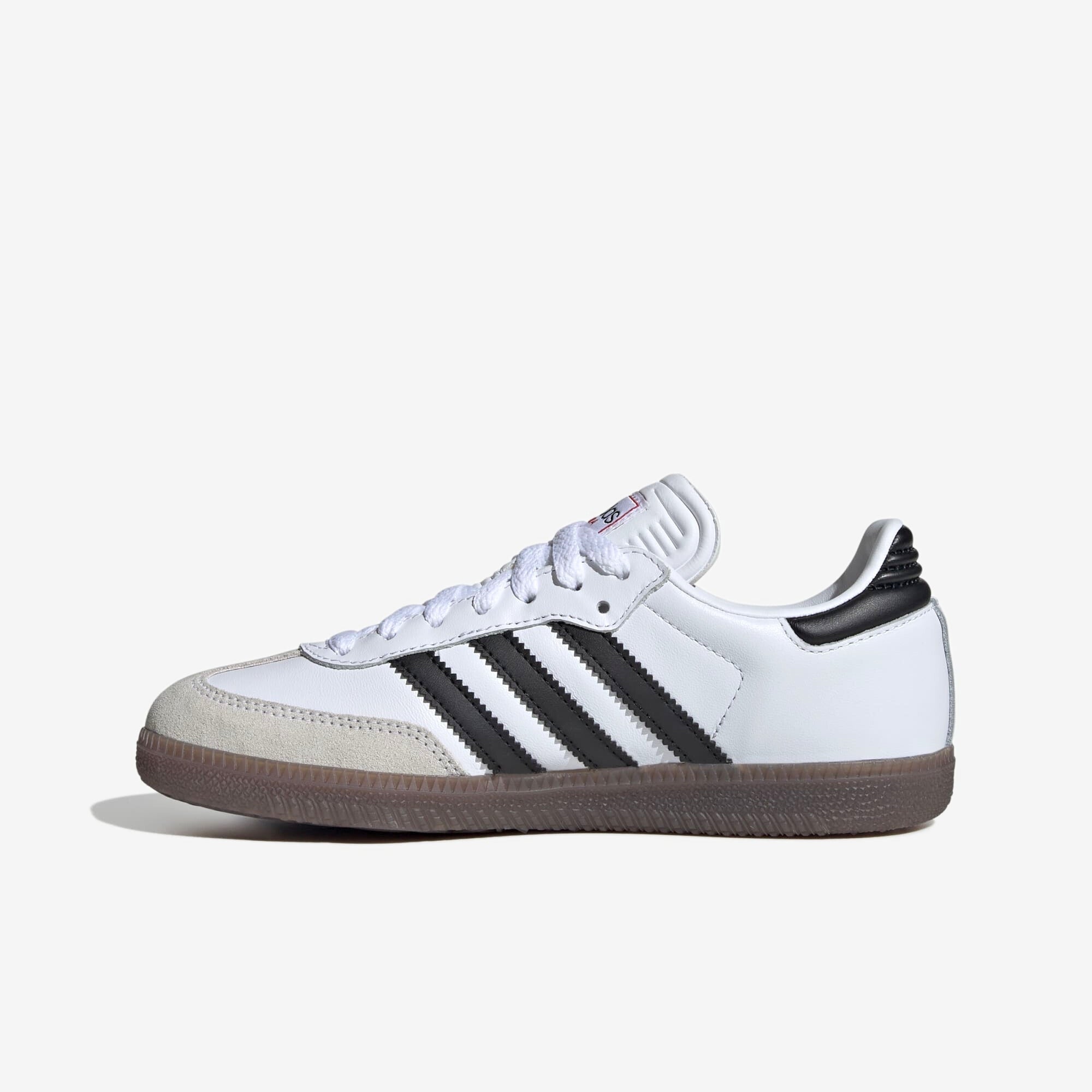 adidas Jr. Samba Little/Big Kids' IC Low-Top Soccer Shoes - White