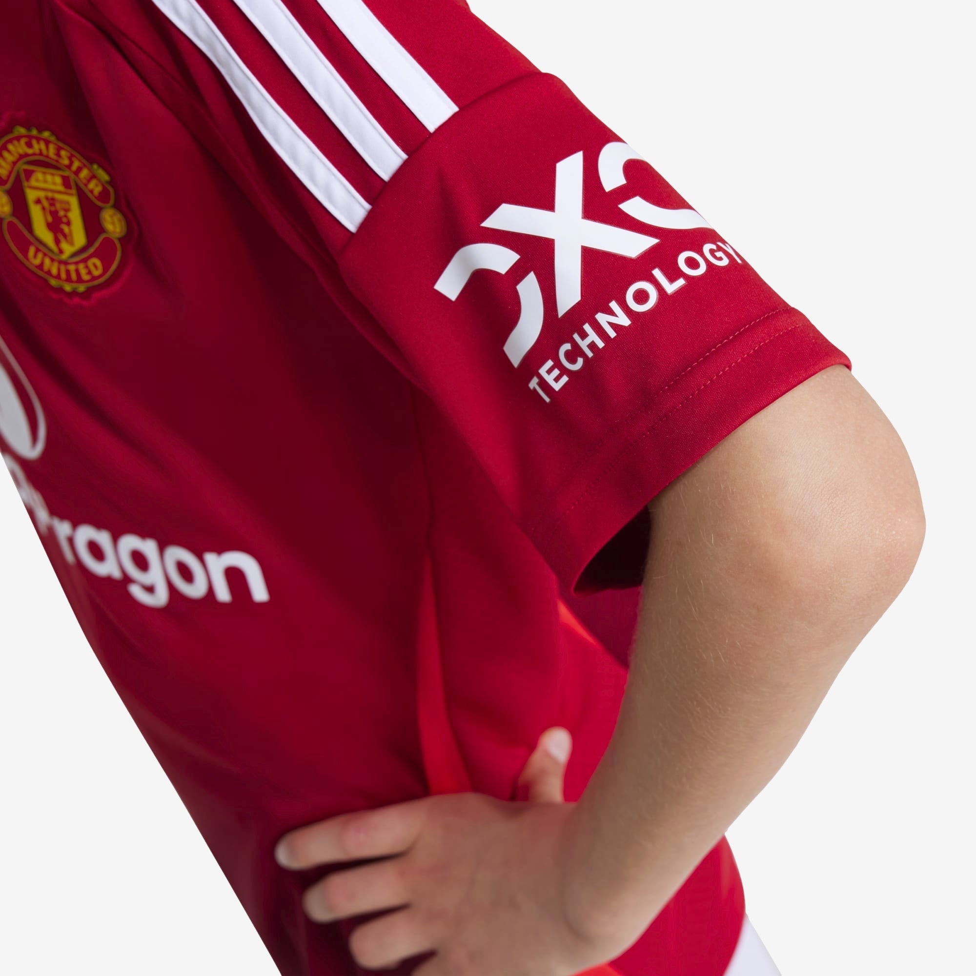 adidas Manchester United 2024/25 Stadium Home Big Kids' AEROREADY Soccer Replica Jersey - Mufc Red