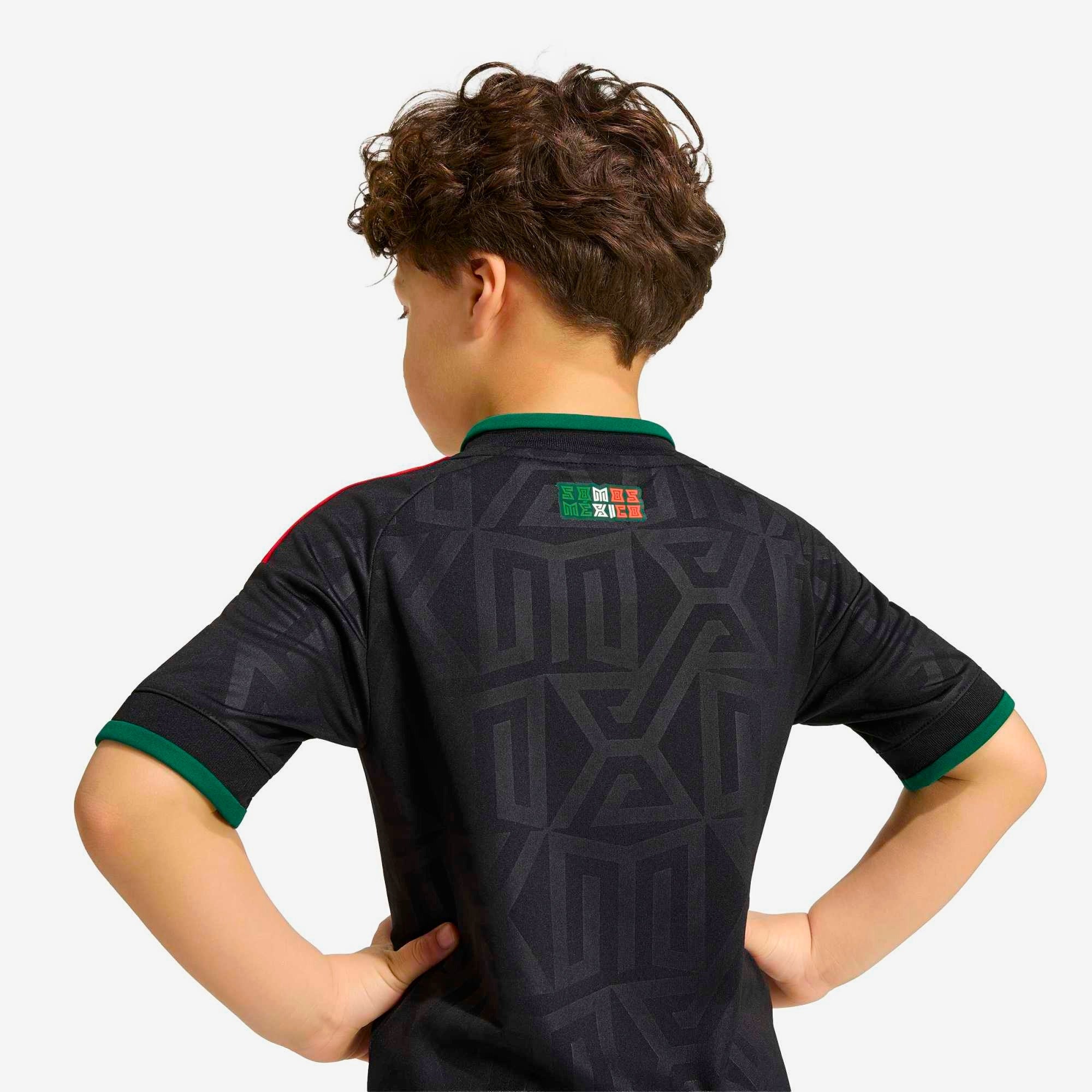 adidas Mexico 2026 Stadium Third Mini Little/Big Kids' Soccer Kit - Black