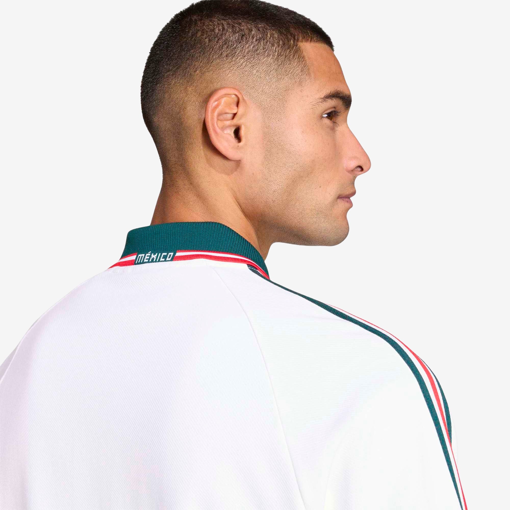 adidas Mexico Away Anthem Men's Full-Zip Soccer Track Jacket (White)