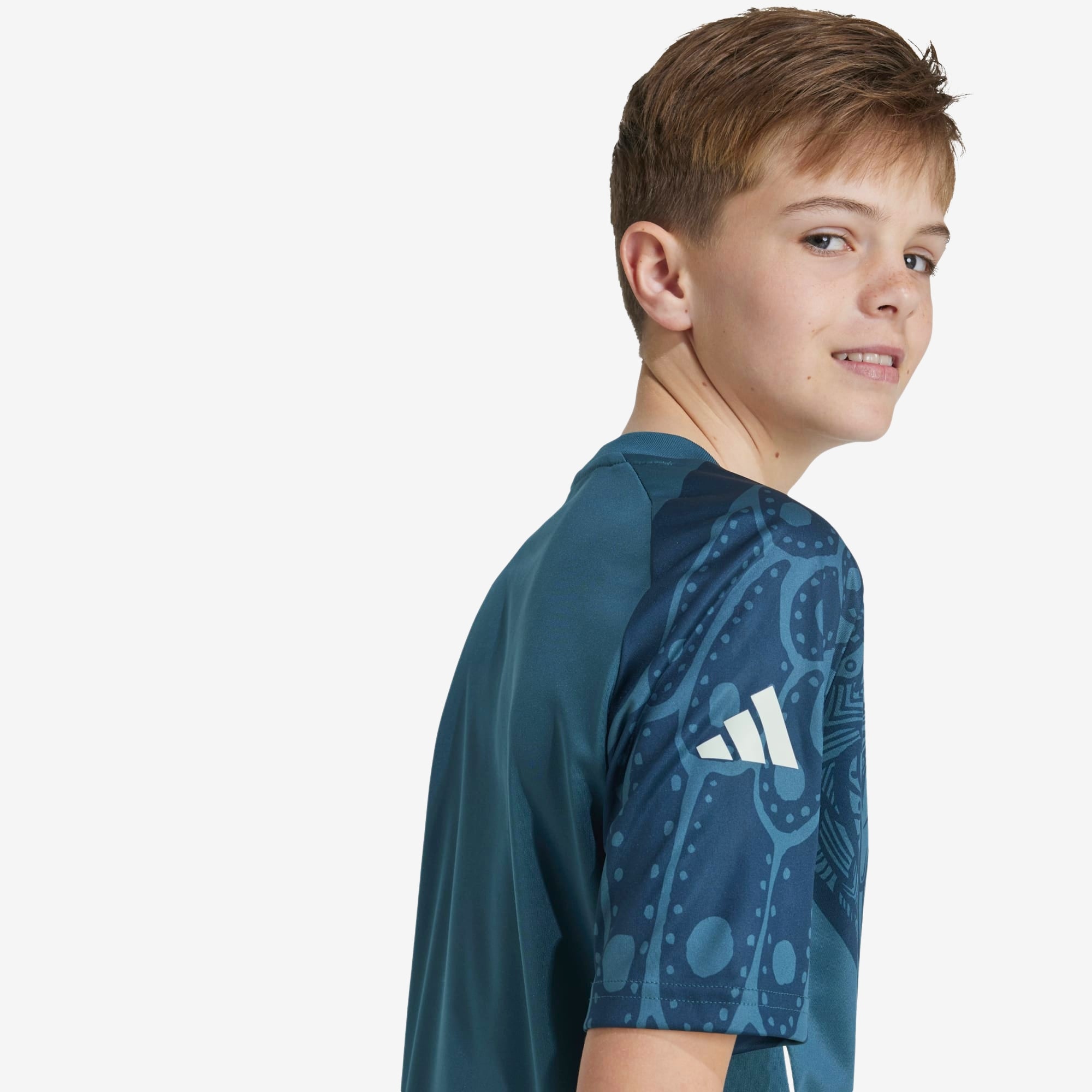 adidas Mexico Pre-Match Big Kids' AEROREADY Soccer Jersey - Mystery Green