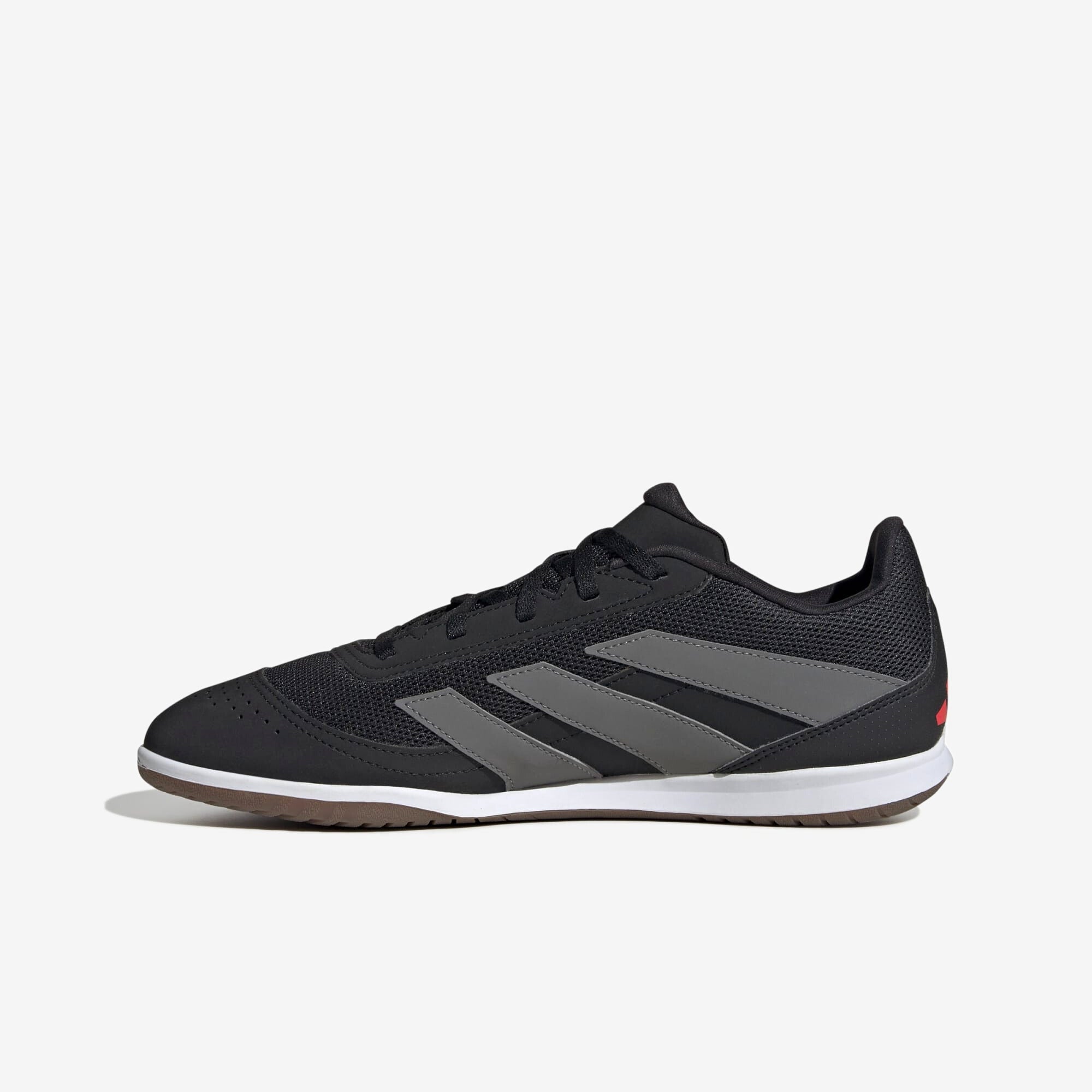 adidas Predator Club Sala IC Low-Top Soccer Shoes - Core Black / Carbon / Lucid Red